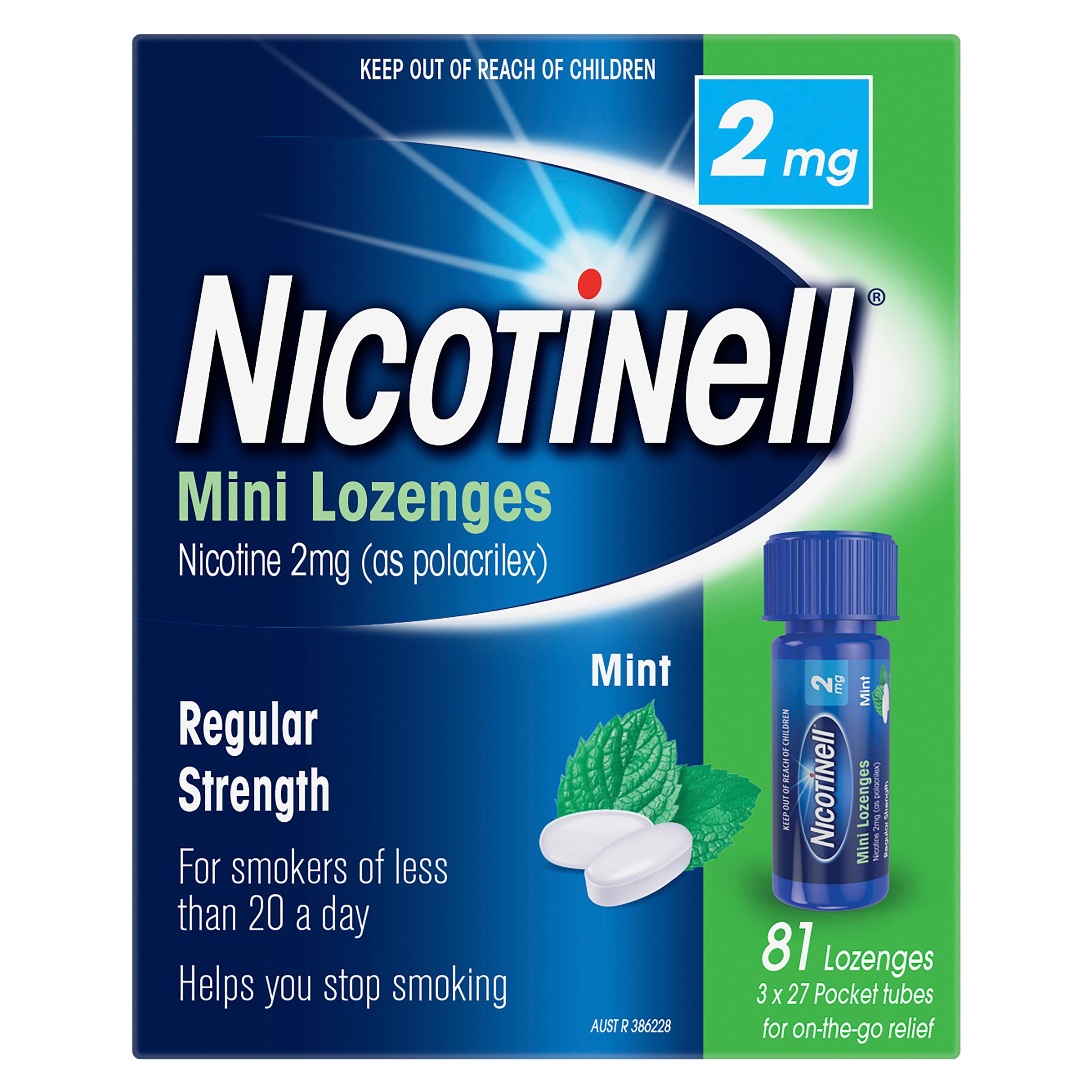 Nicotinell Mini Lozenges 2mg 81 lozenges - Image 1