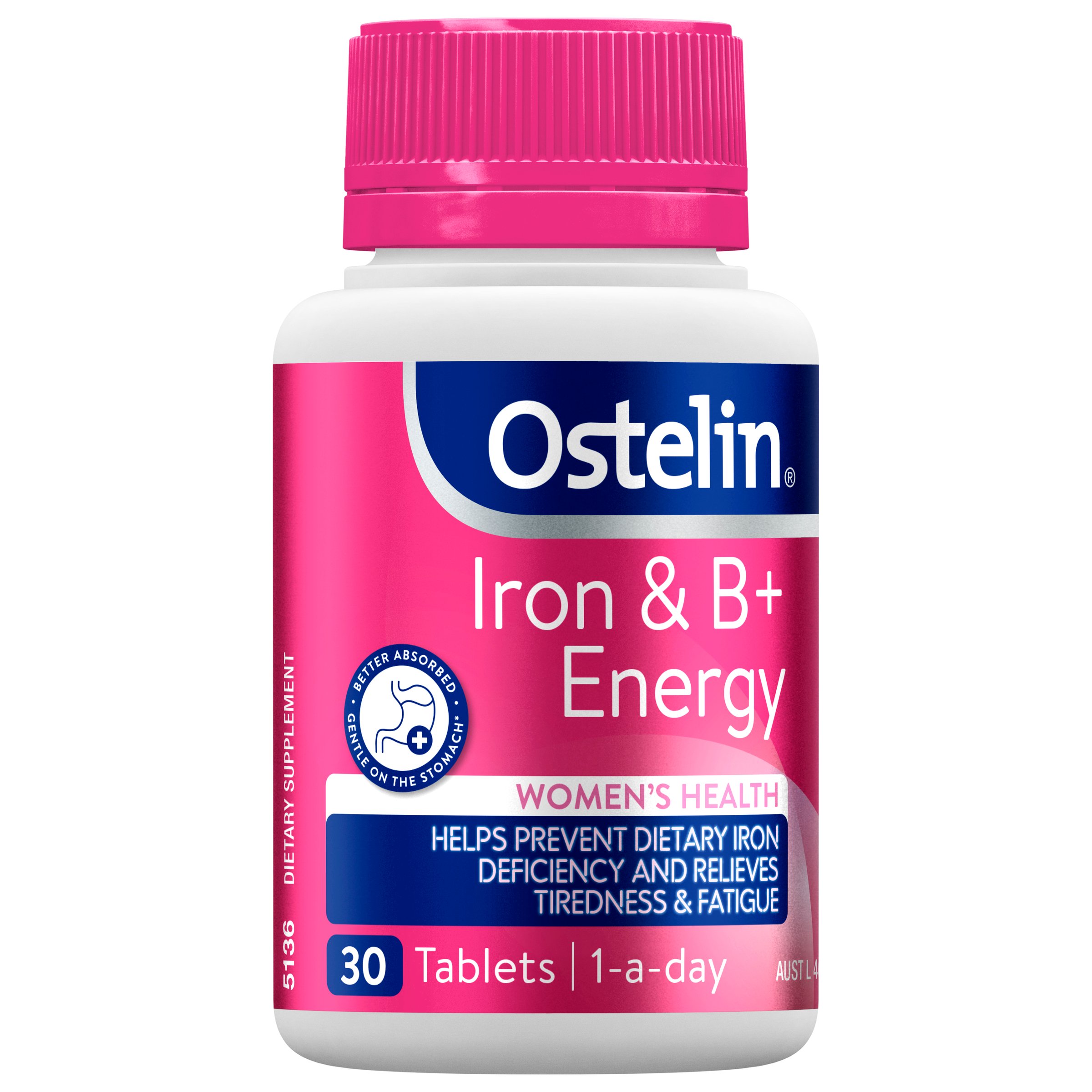 Ostelin Iron & B+ Energy 30 tablets - Image 1