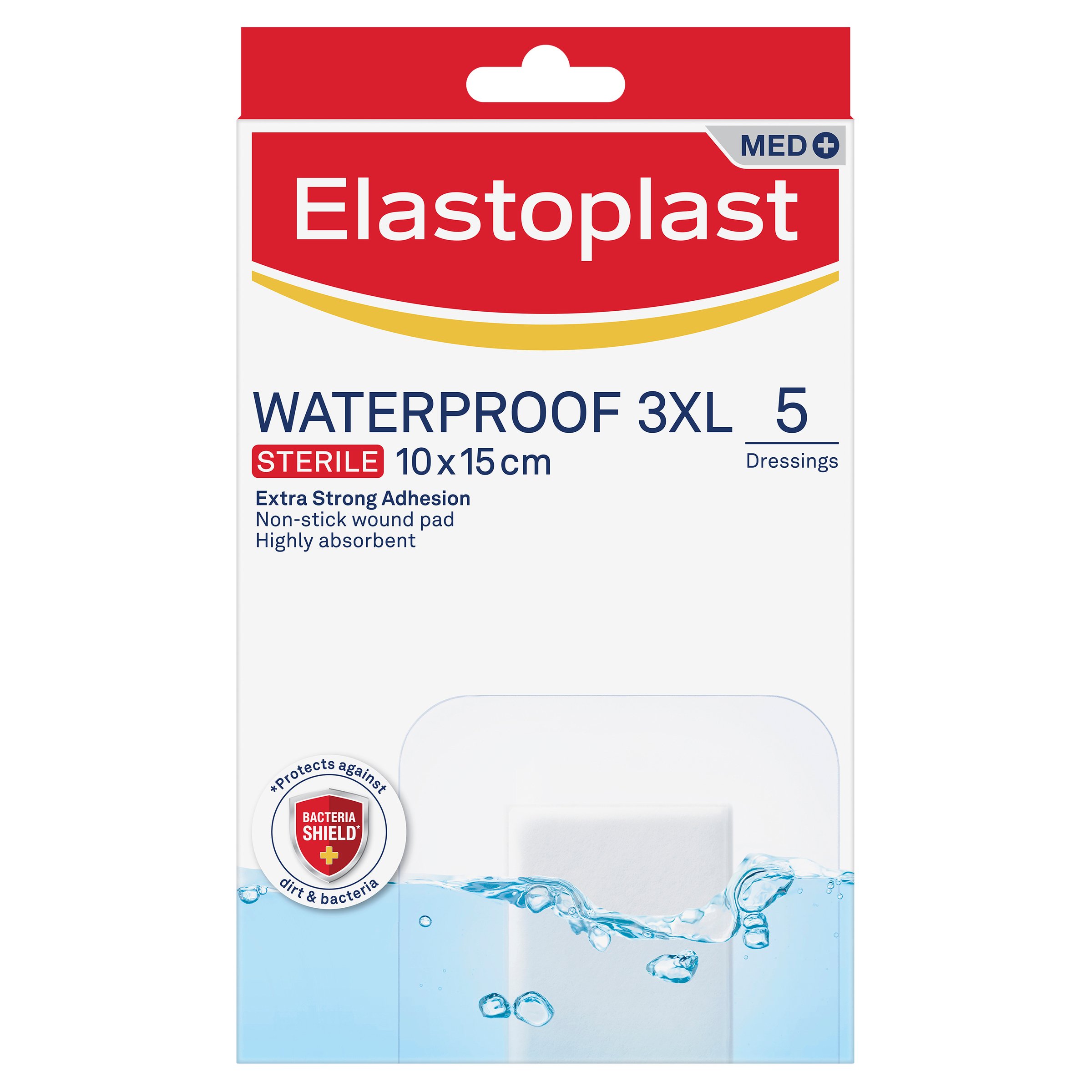 Elastoplast Waterproof 3XL 10cm X 15cm - 1 each - Image 1