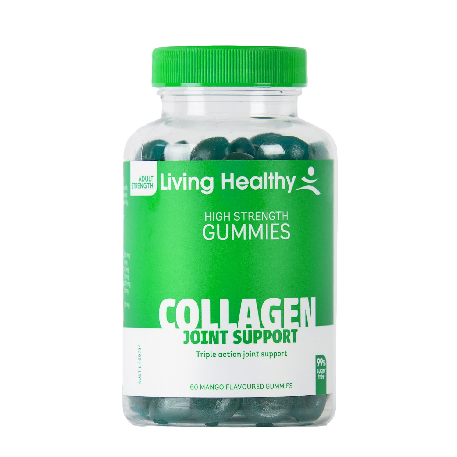Living Healthy High Strength Gummies Collagen Joint Support 60 pastilles - Image 1