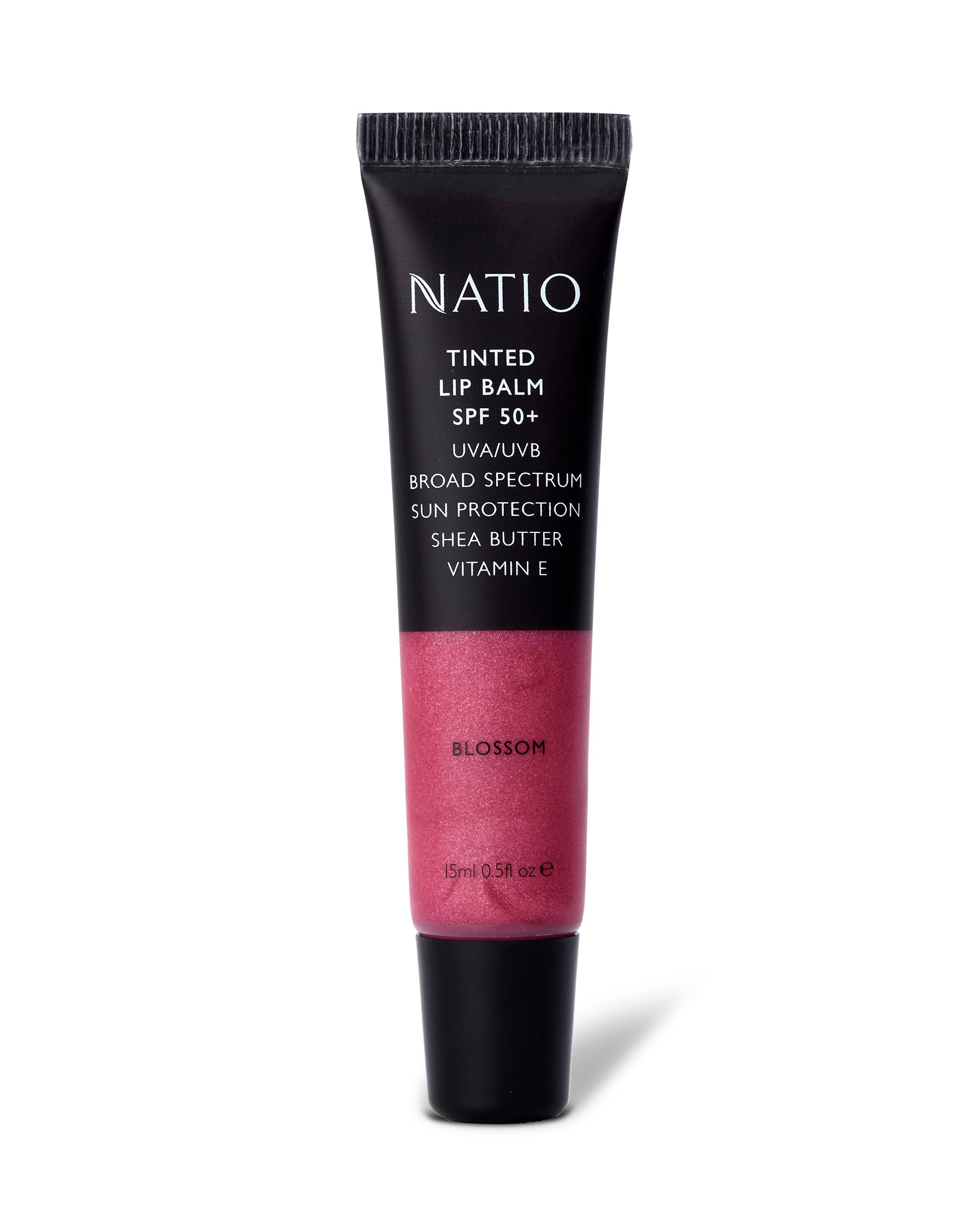 Natio Tinted Lip Balm SPF 50+ Blossom 15ml - Image 1