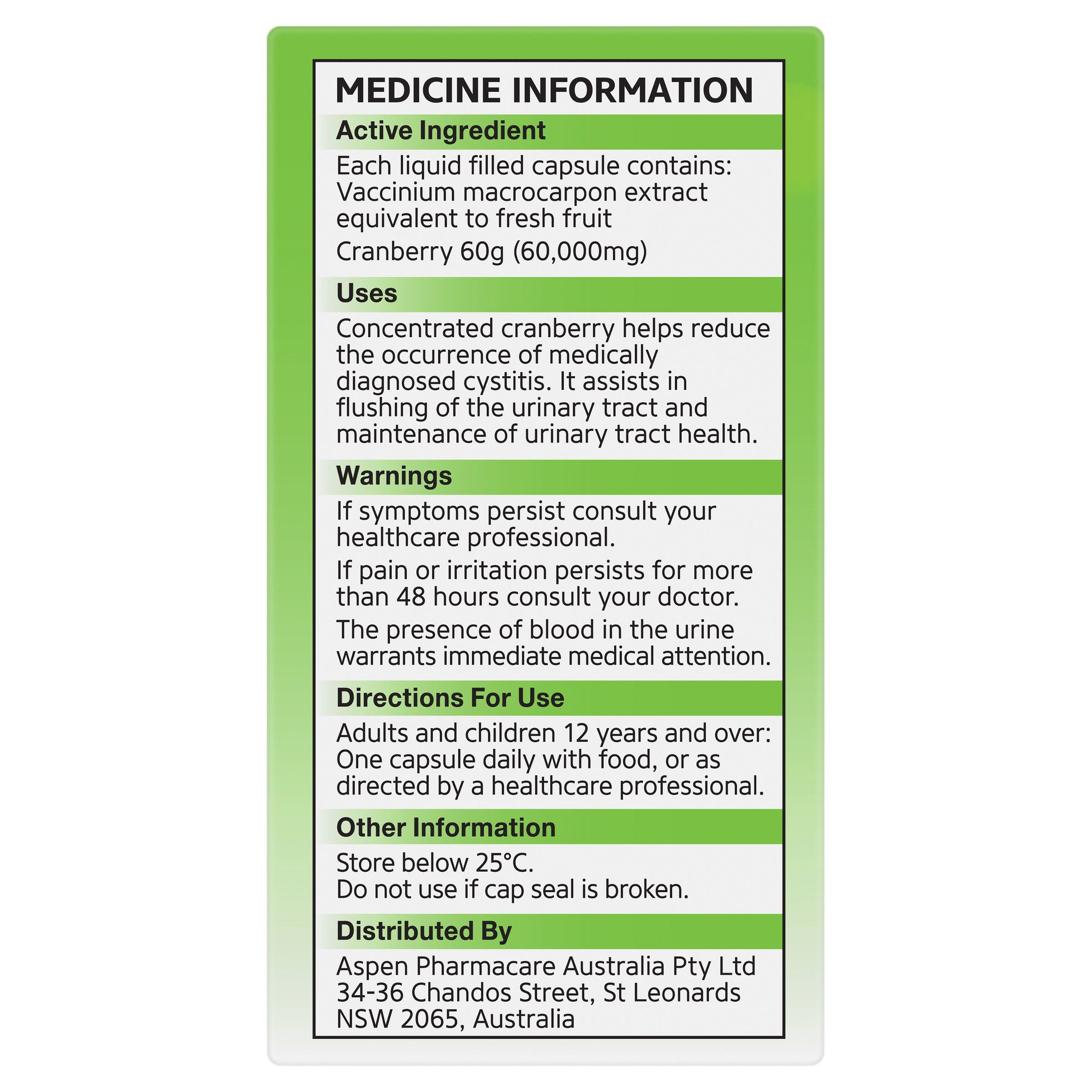 Ural Daily Cranberry 30 capsules - Image 3