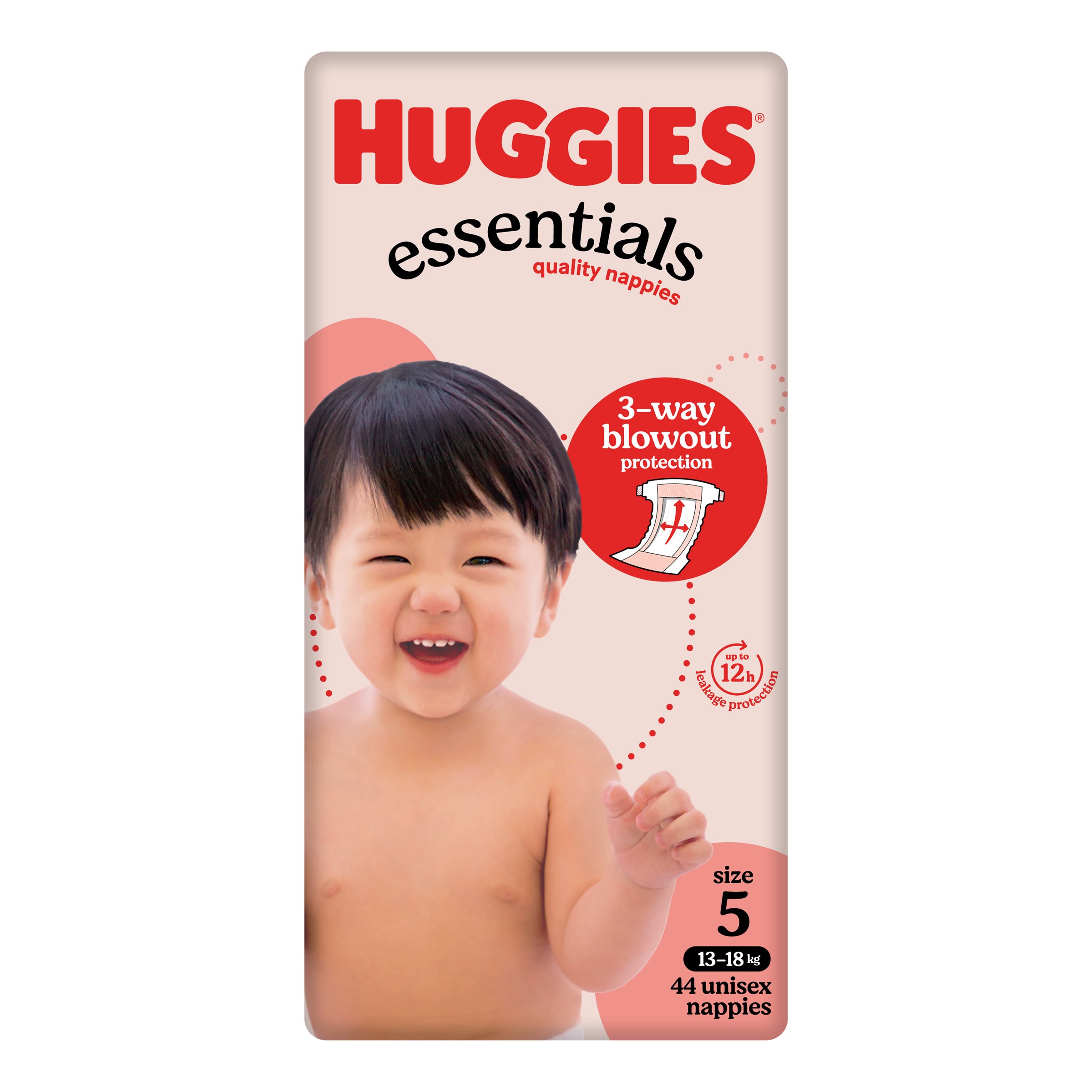 Huggies Nappies Essentials Walker 44 pack - Image 1