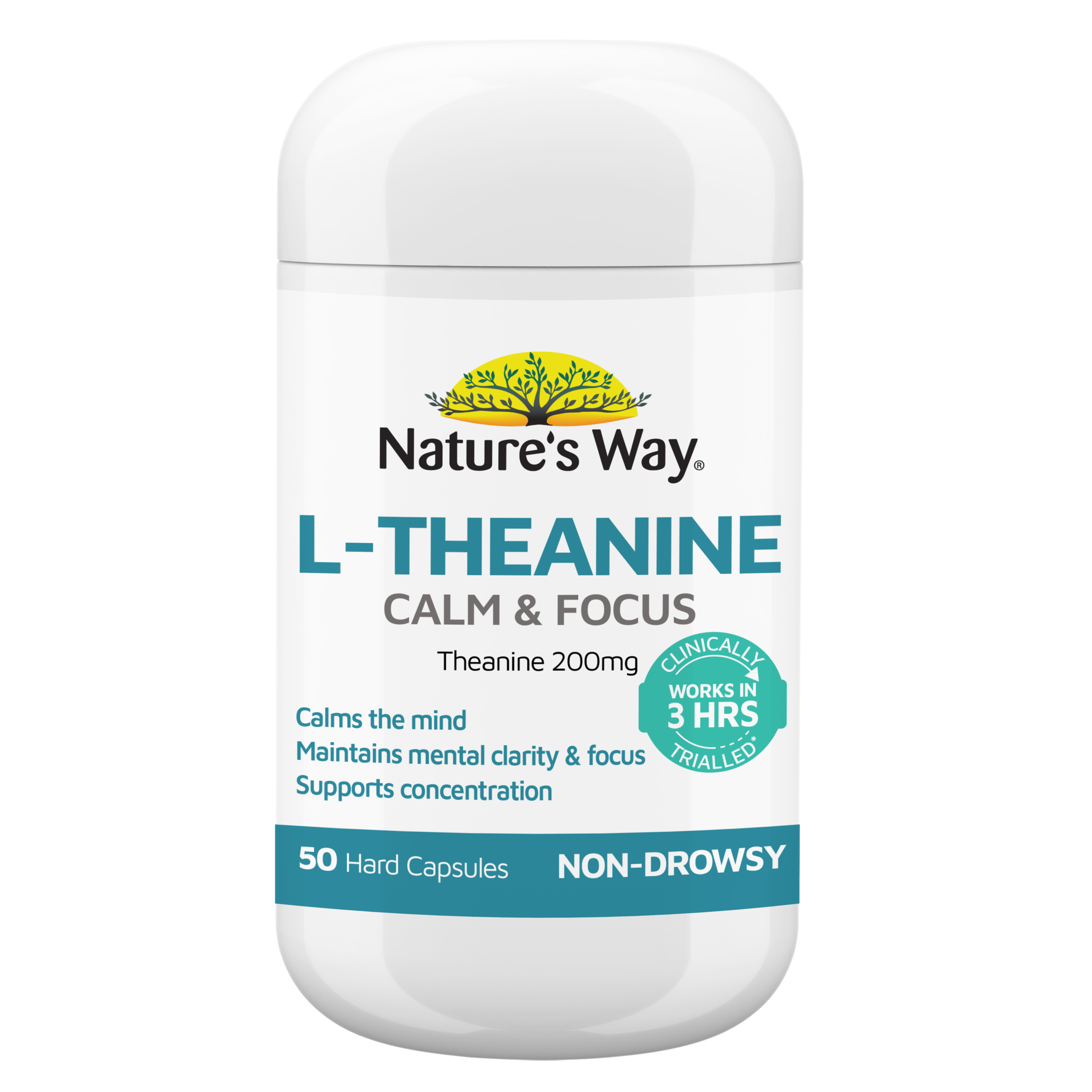 Nature's Way L-Theanine Calm & Focus 50 capsules - Image 1