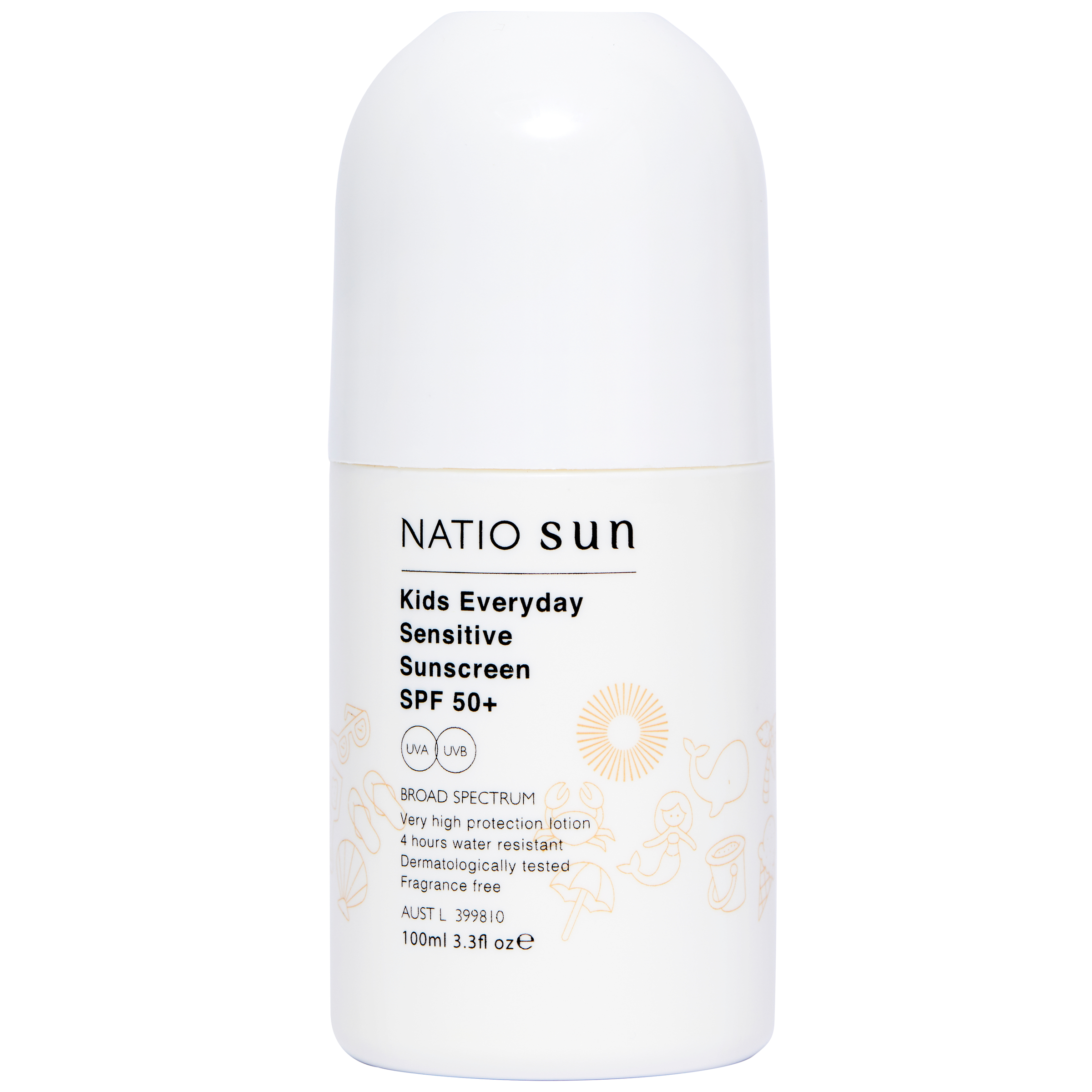 Natio Kids Everyday Sensitive Sunscreen SPF 50+ (Roll-On) 100 ml - Image 1