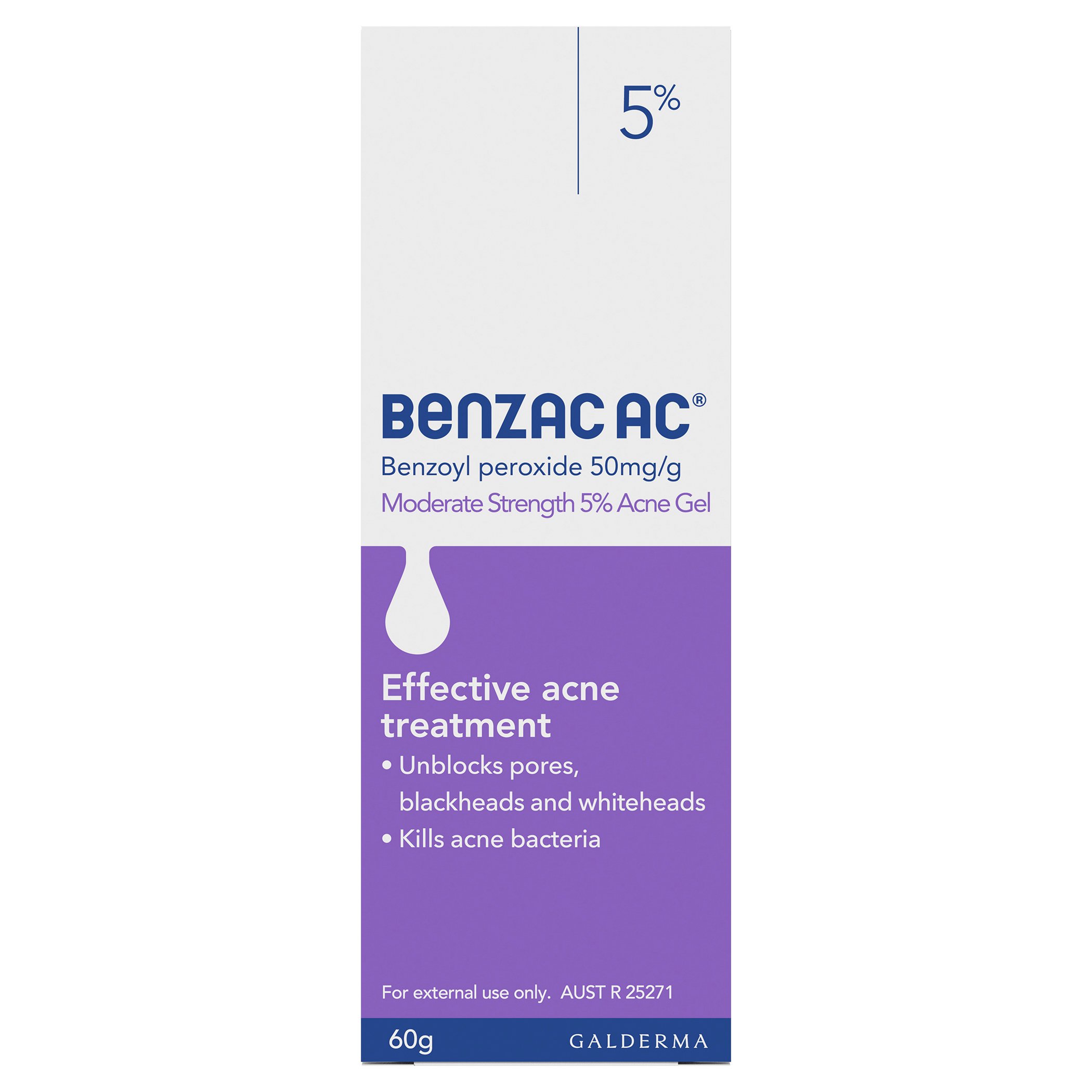 Benzac AC Gel 5.0% - 60g - Image 1