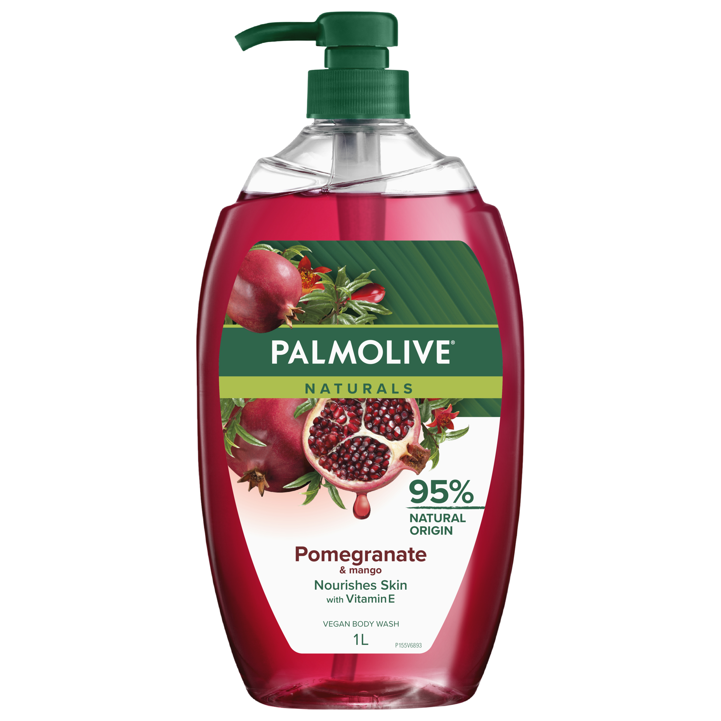 Palmolive Naturals Shower Gel Pomegranate & Mango 1 Litre - Image 1