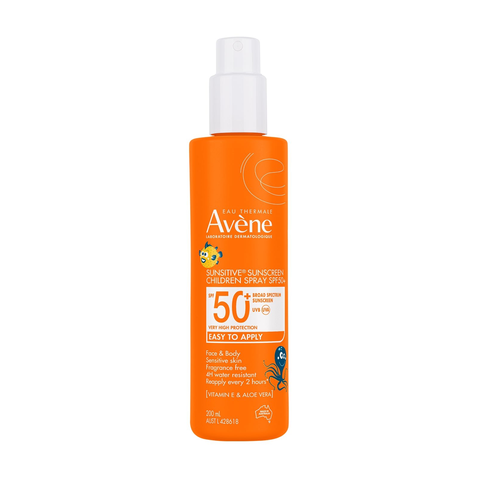 Avene Sunsitive Sunscreen Children Spray SPF 50+ 200ml - Image 1