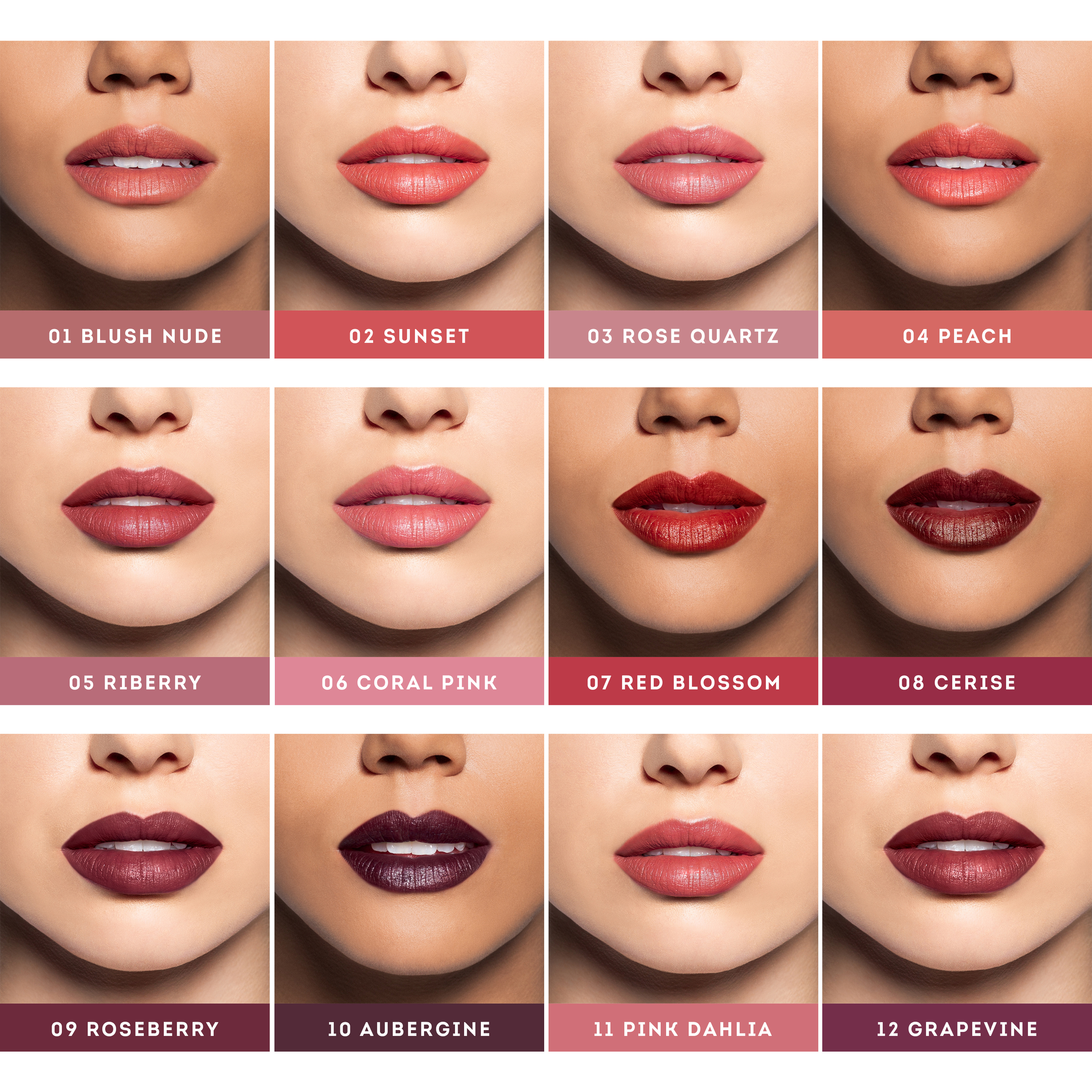 Nude By Nature Creamy Matte Lipstick 08 Cerise 1 each - Image 3