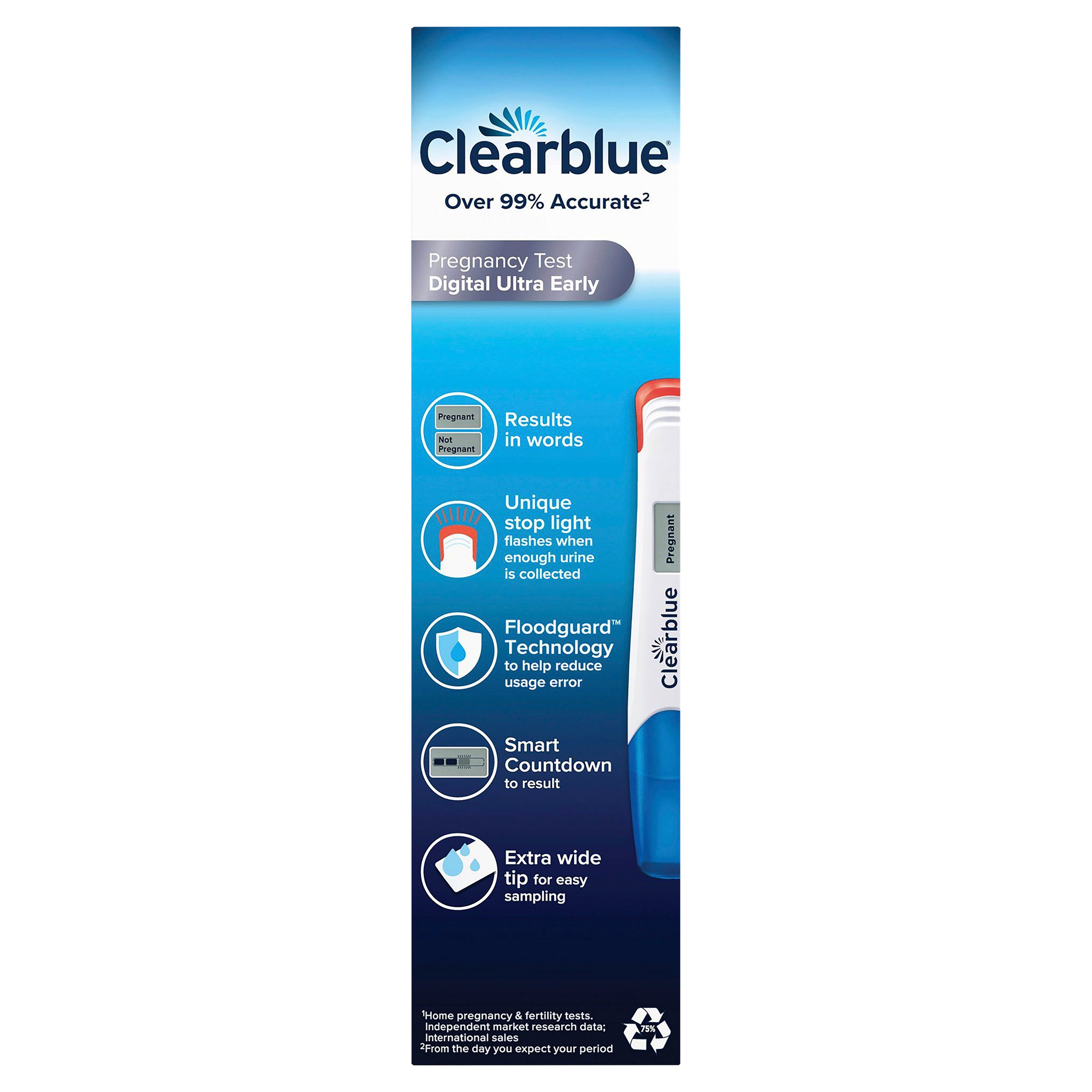 Clearblue Digital Ultra Early Pregnancy Test 1 pack - Image 2