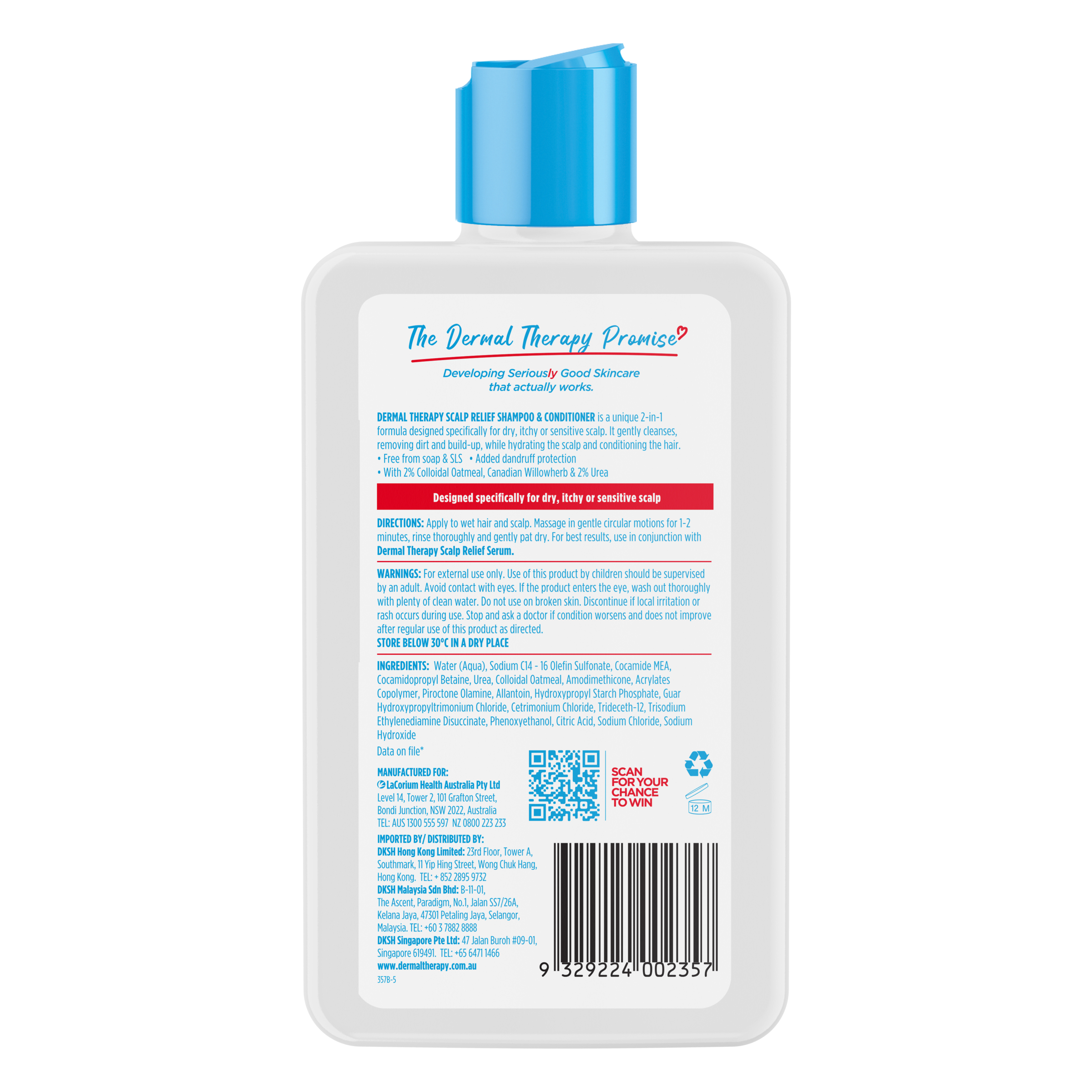 Dermal Therapy Scalp Relief Shampoo & Conditioner 210ml - Image 2