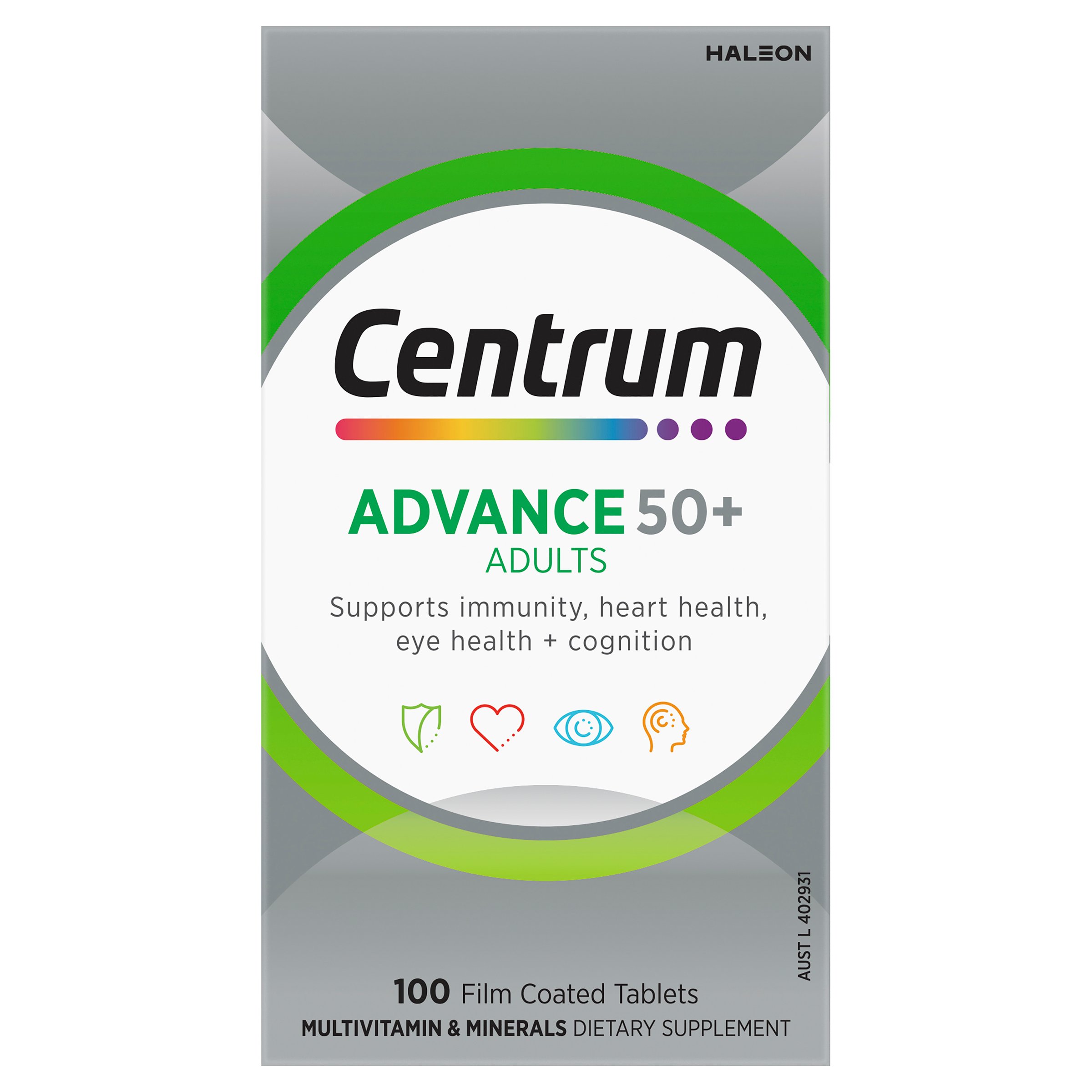 Centrum Advance 50+ Multivitamin 100 tablets - Image 1