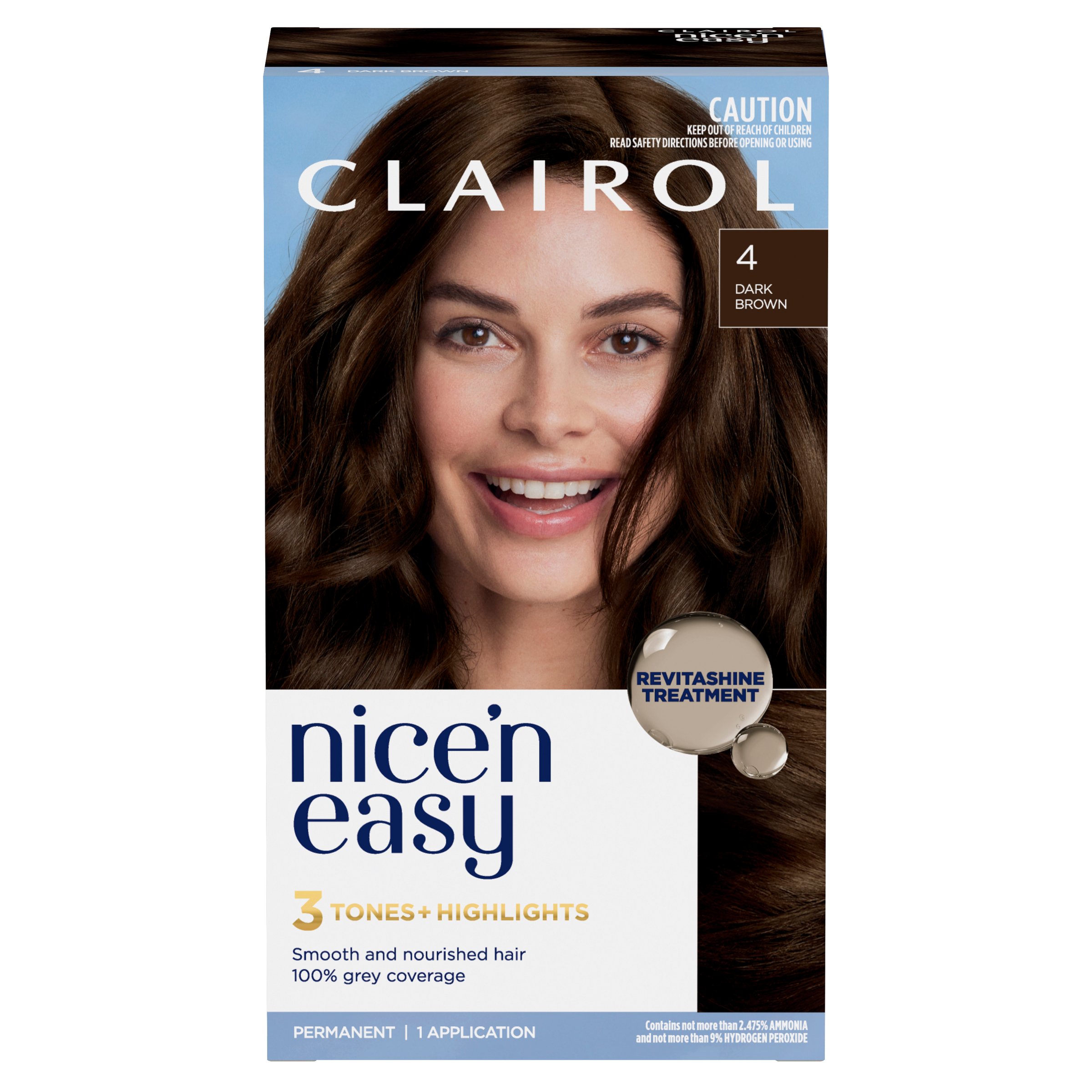 Clairol Nice'n Easy 4 Natural Dark Brown 1 pack - Image 1