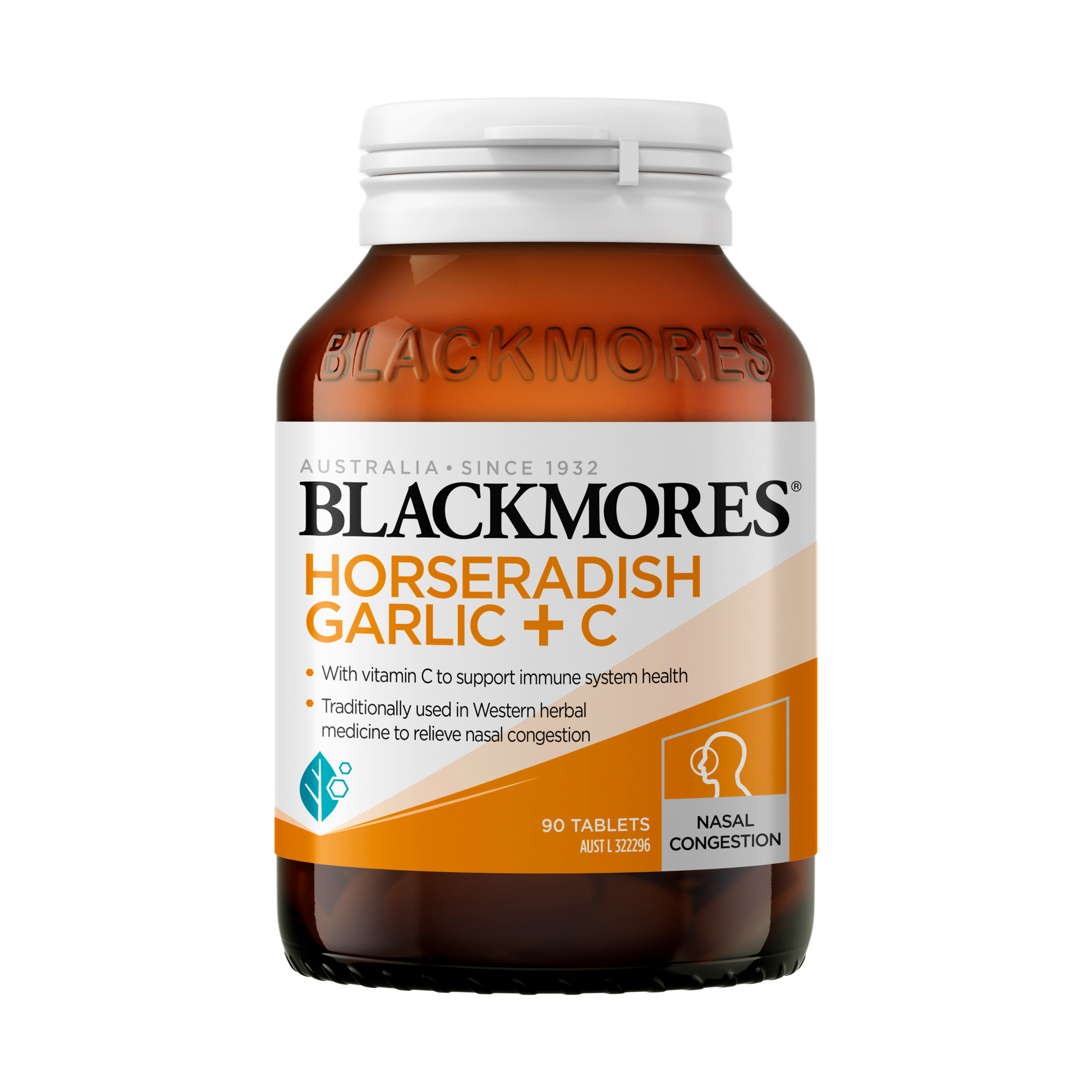 Blackmores Horseradish Garlic + C - 90 tablets - Image 1