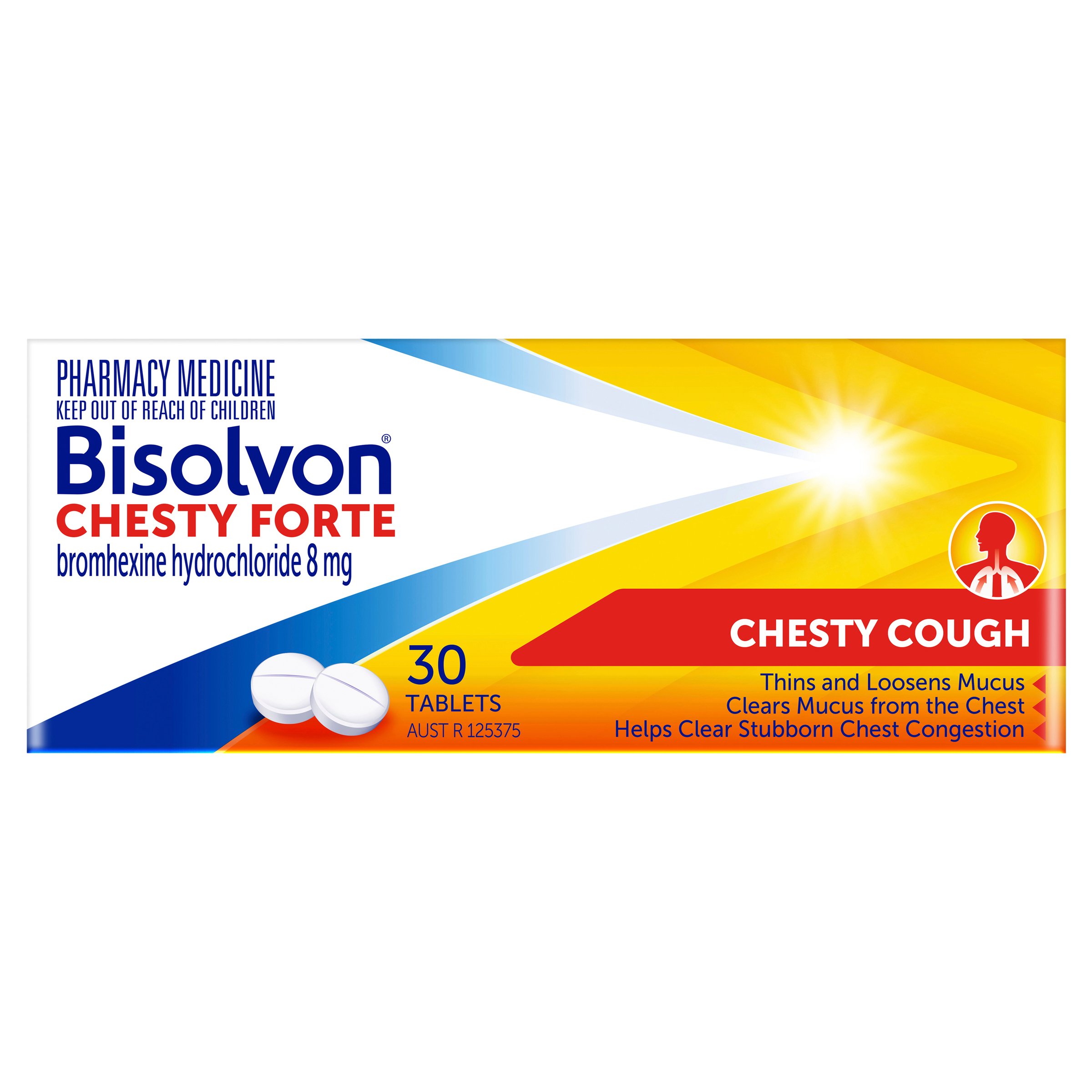 Bisolvon Chesty Forte 30 tablets - Image 1