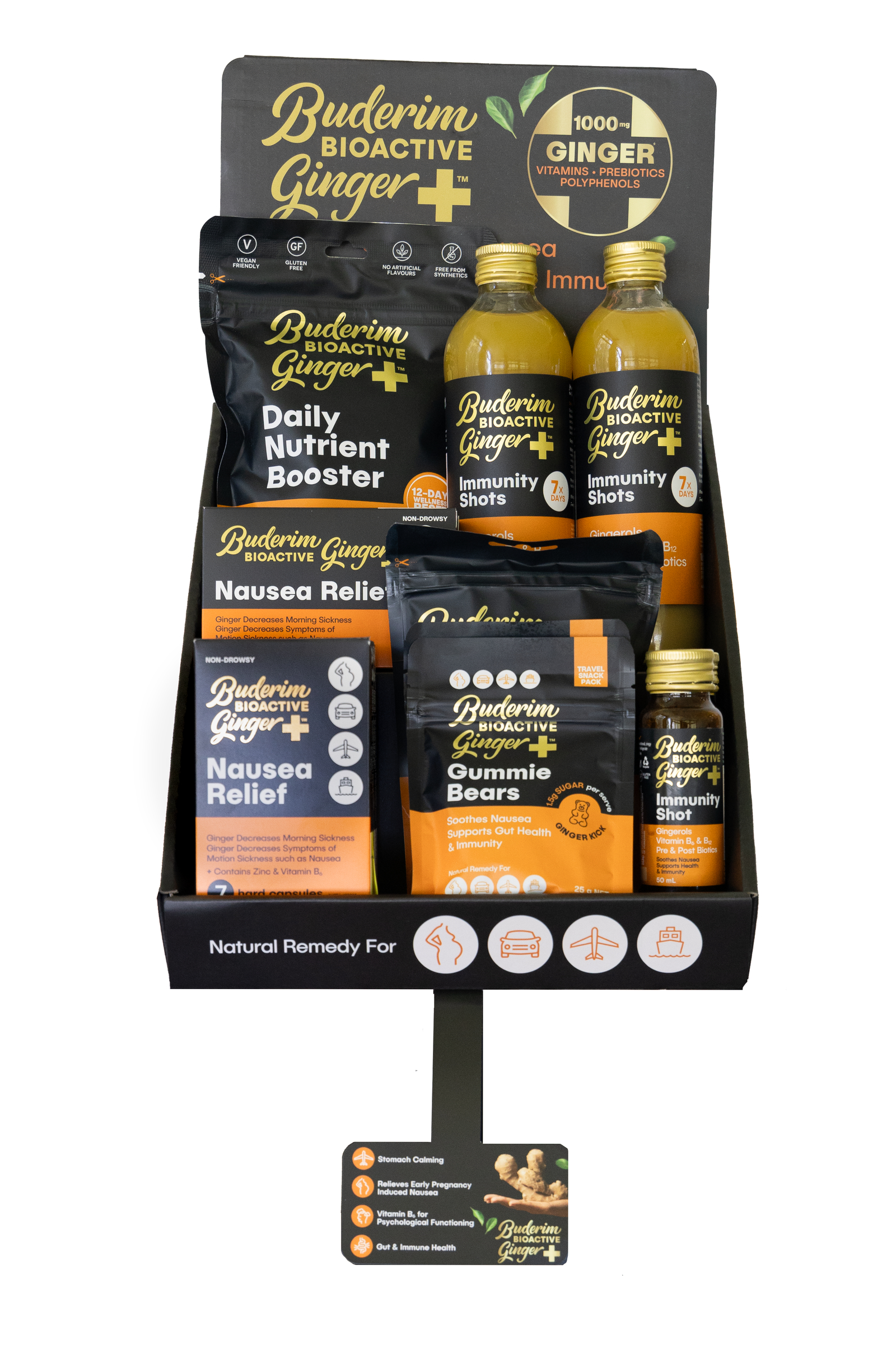 Buderim Bioactive Ginger+ Nausea Relief 20 capsules - Image 3