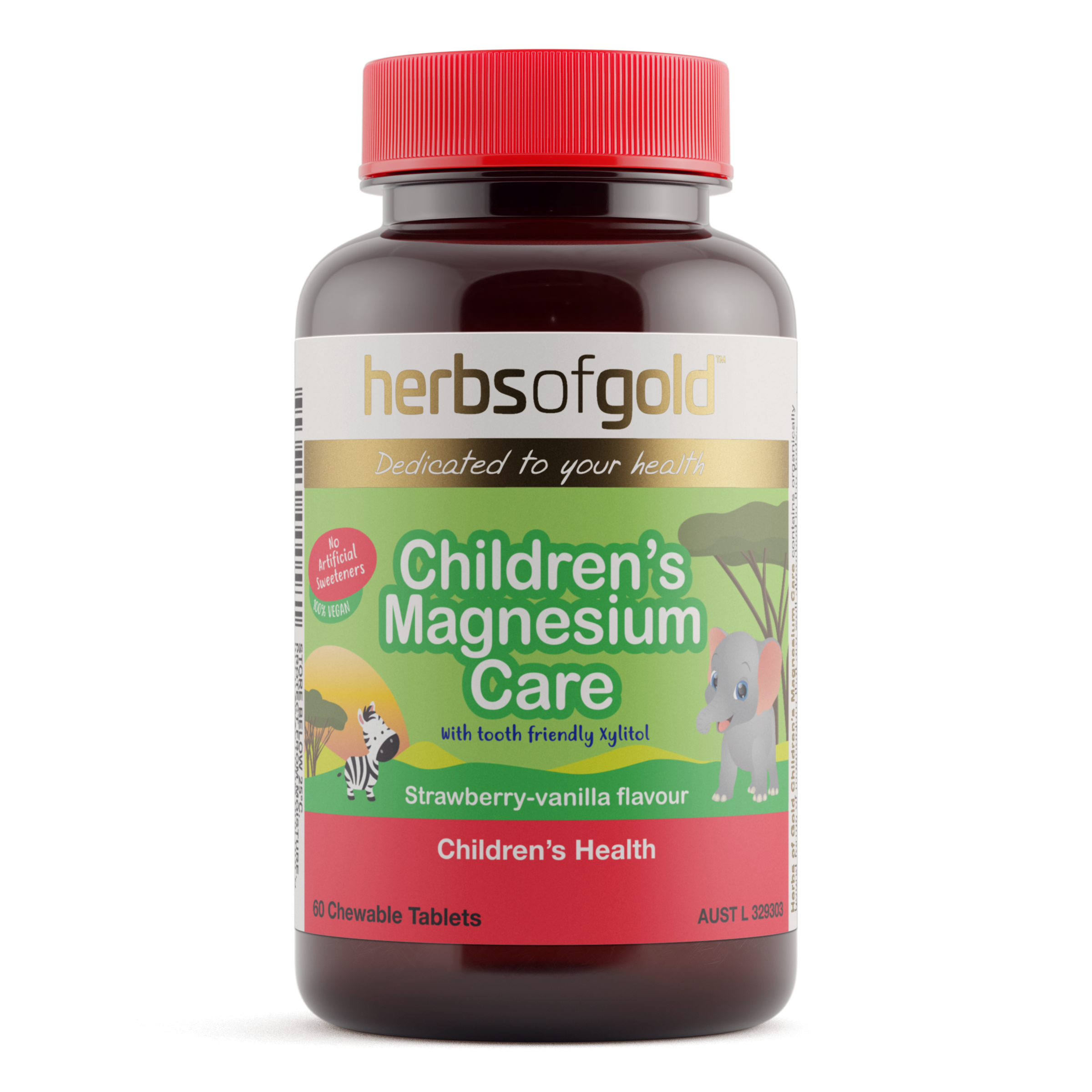 Herbs of Gold Children's Magnesium Care 60 tablets - Image 1