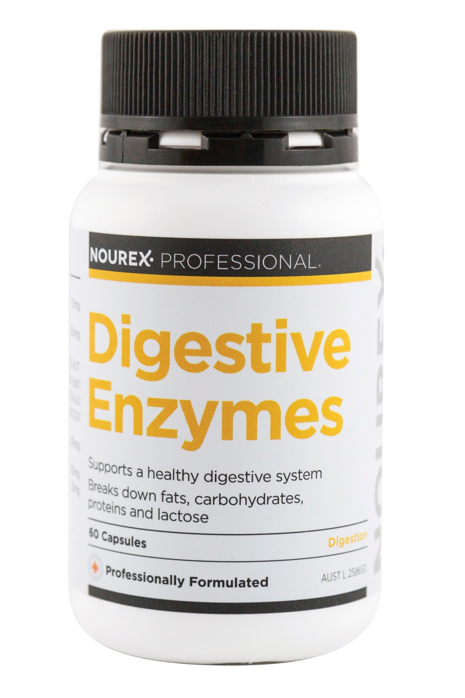 Nourex Professional Digestive Enzymes 60 Capsules - Image 1