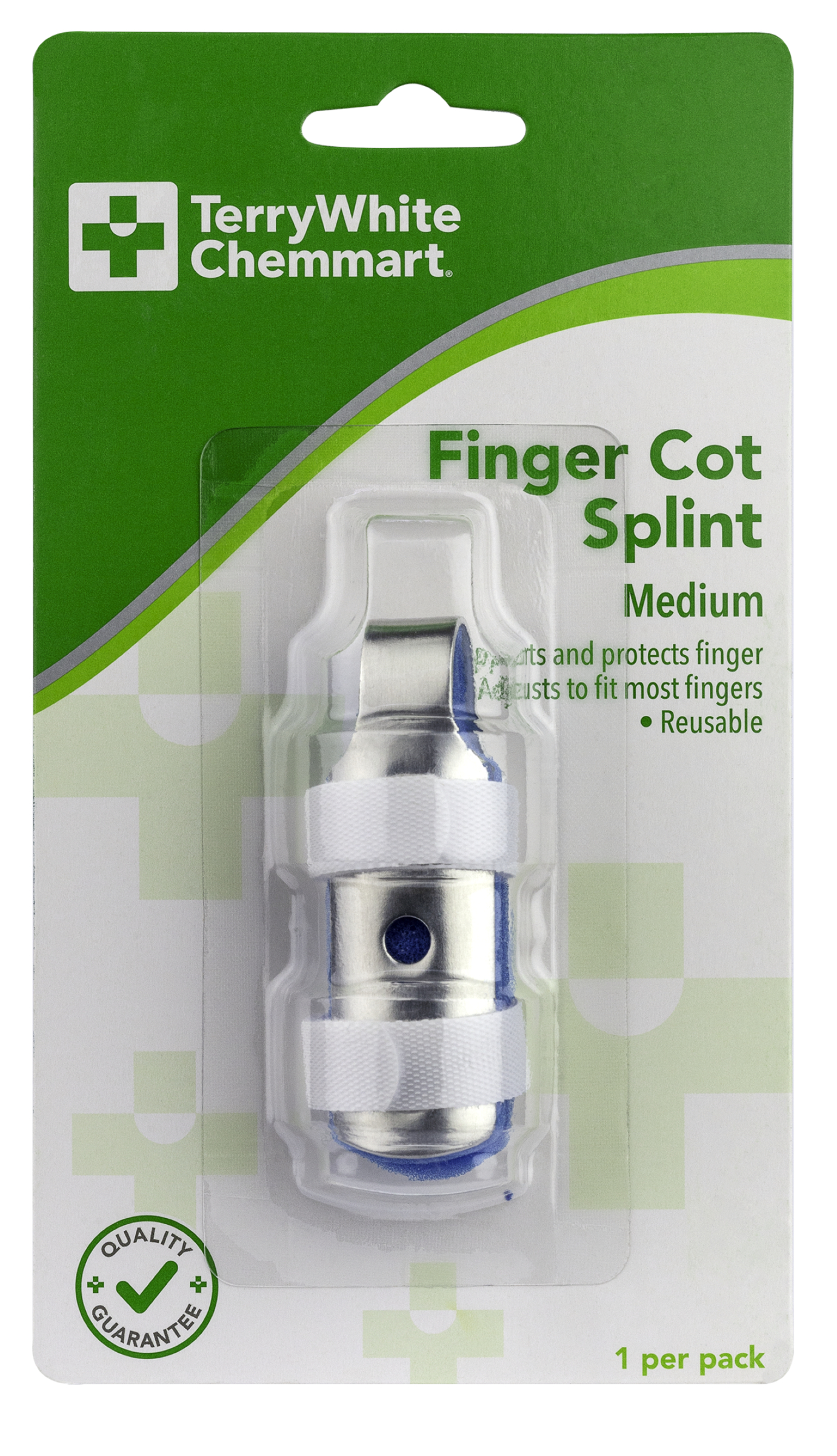 TerryWhite Chemmart Finger Cot Splint Medium 1 pack