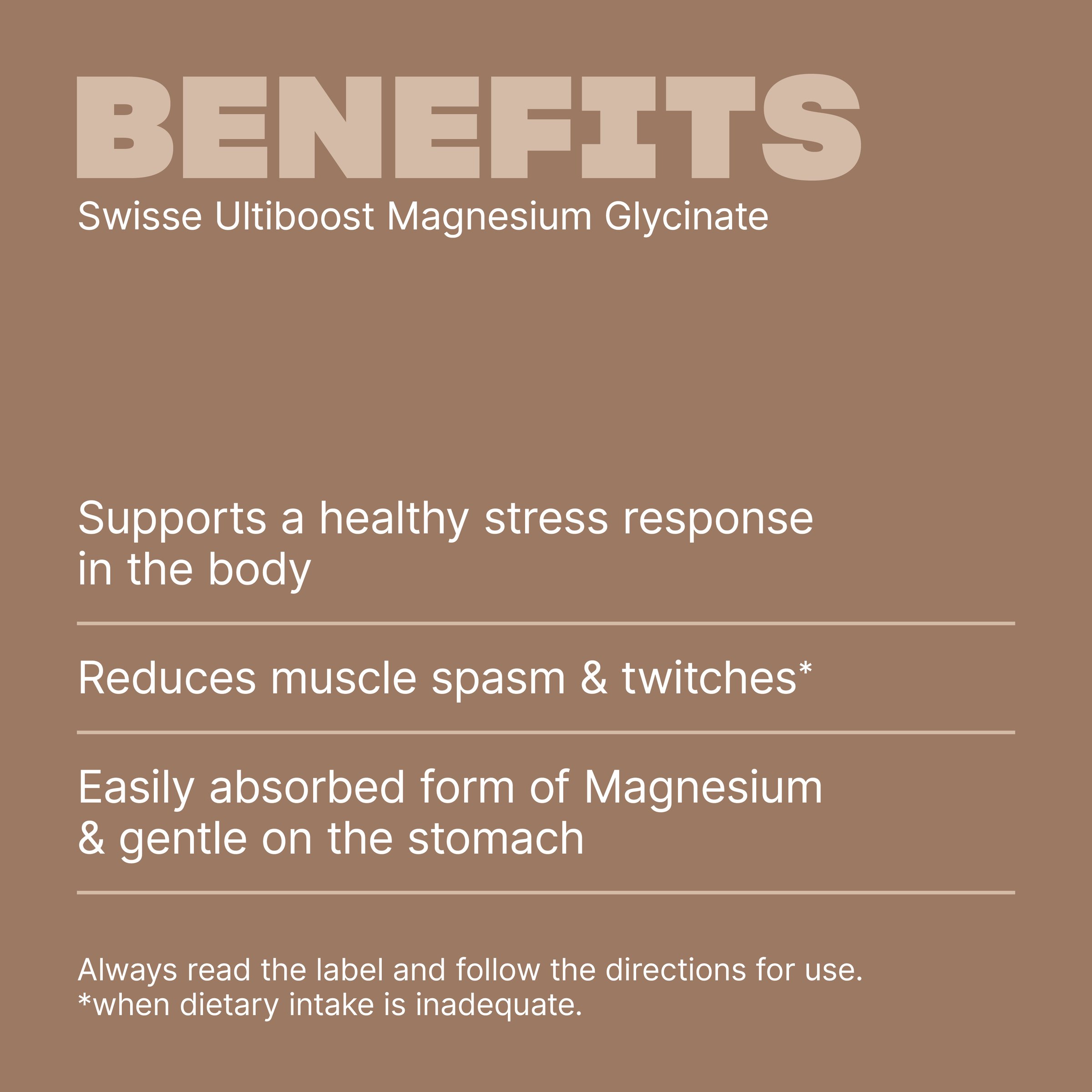 Swisse Ultiboost Magnesium Glycinate 120 tablets - Image 4
