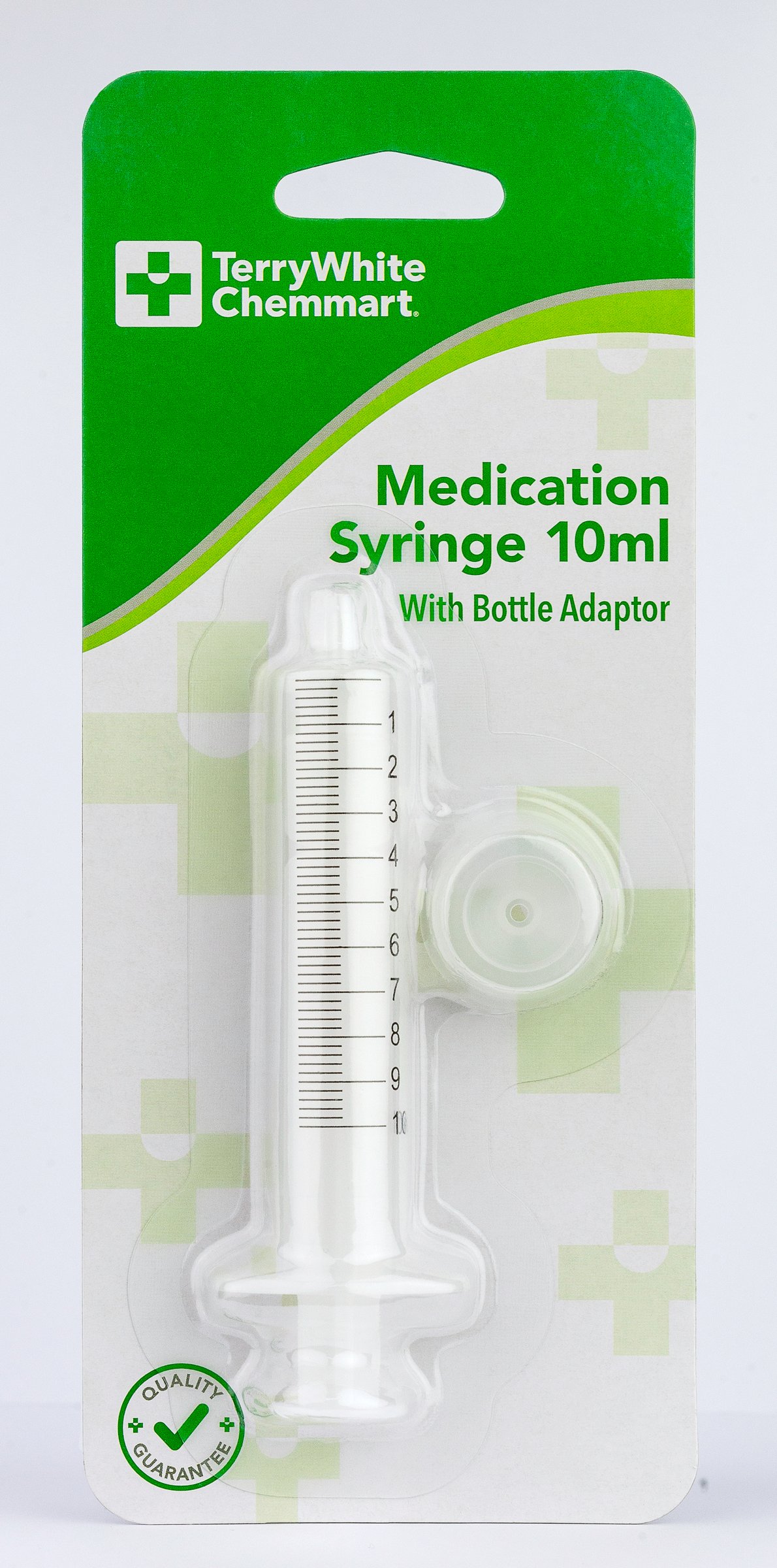 TerryWhite Chemmart Medication Syringe 10ml With Bottle Adaptor 1 pack