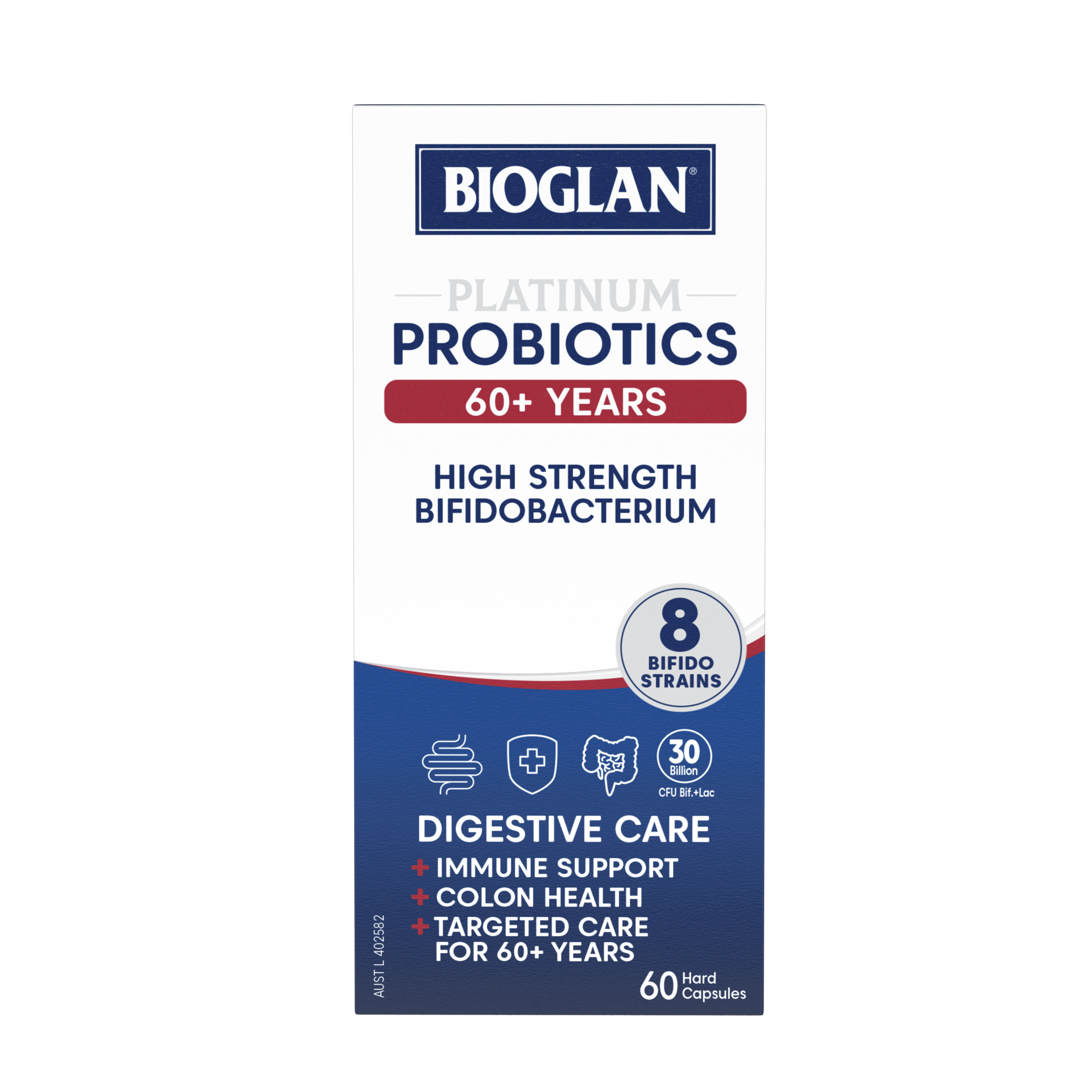 Bioglan Platinum Probiotics 60+ Years - 60 capsules - Image 1