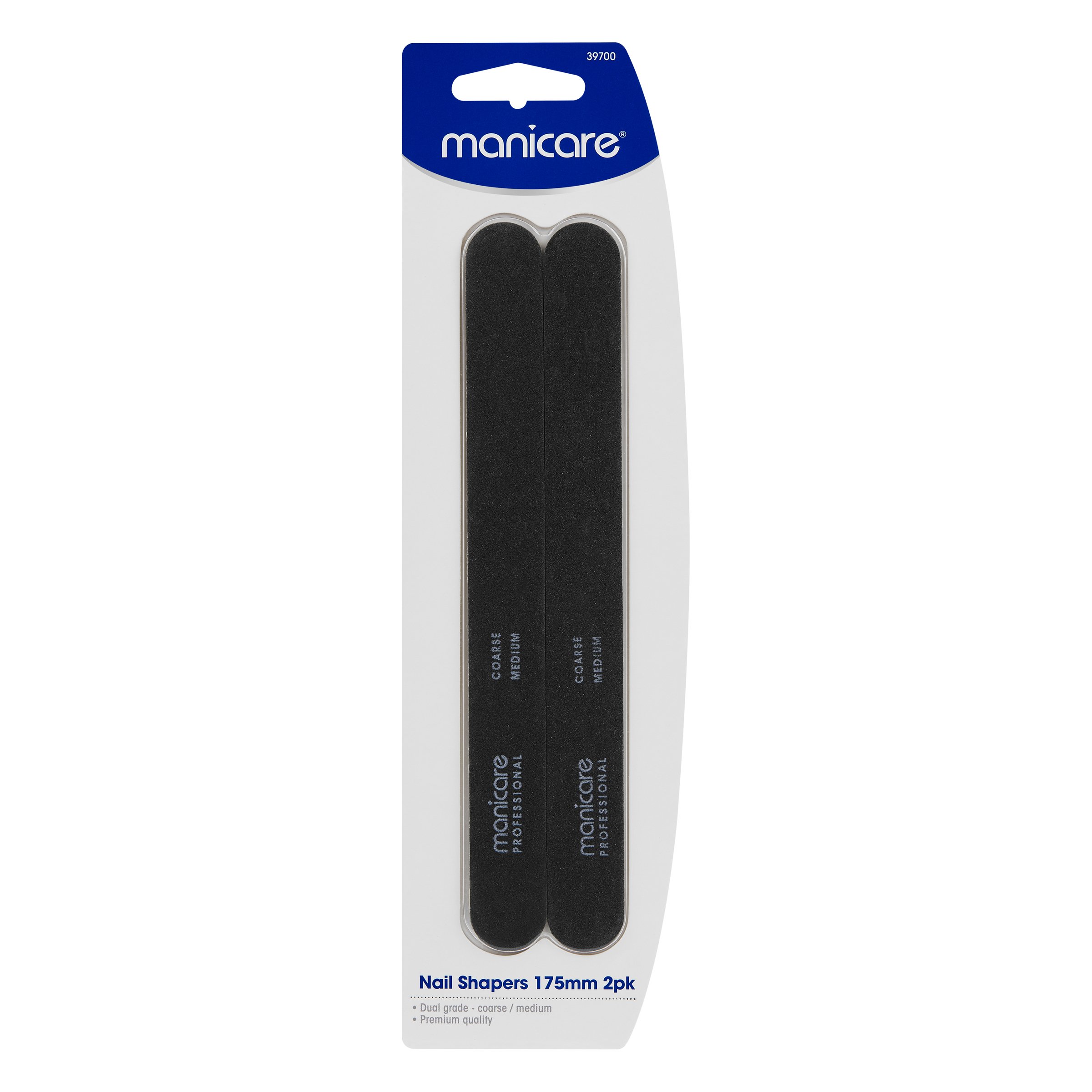Manicare Nail Shapers Coarse/Medium 175mm - 2 pack - Image 1