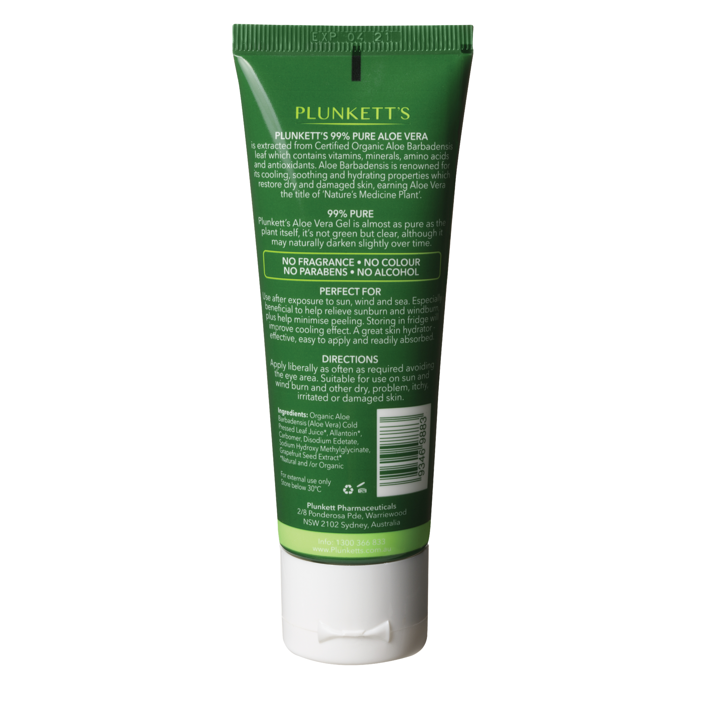 Plunkett's 99% Pure Aloe Vera Soothing Gel 75g - Image 2