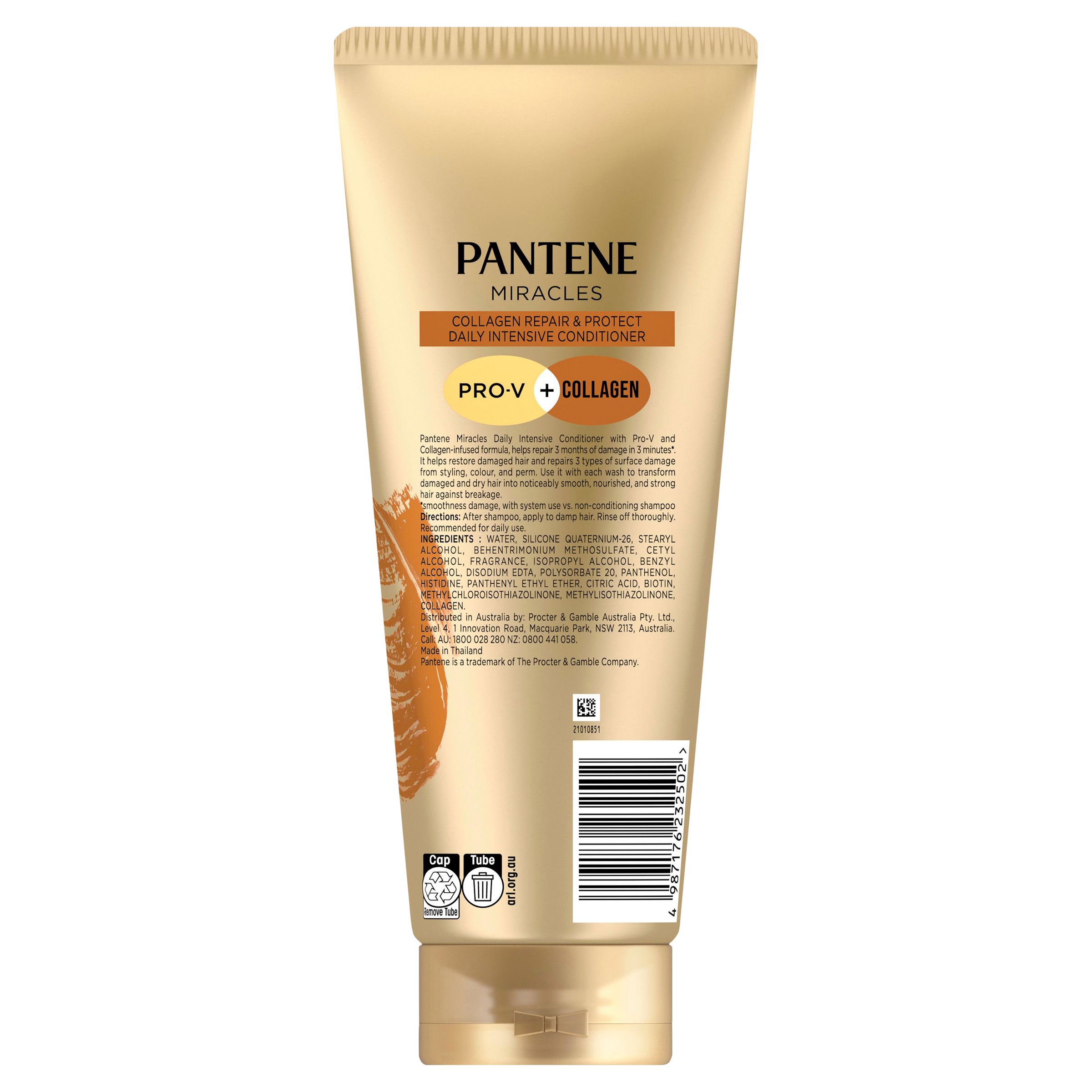 Pantene 3 Minute Miracle Collagen Repair & Protect Conditioner 350ml - Image 2