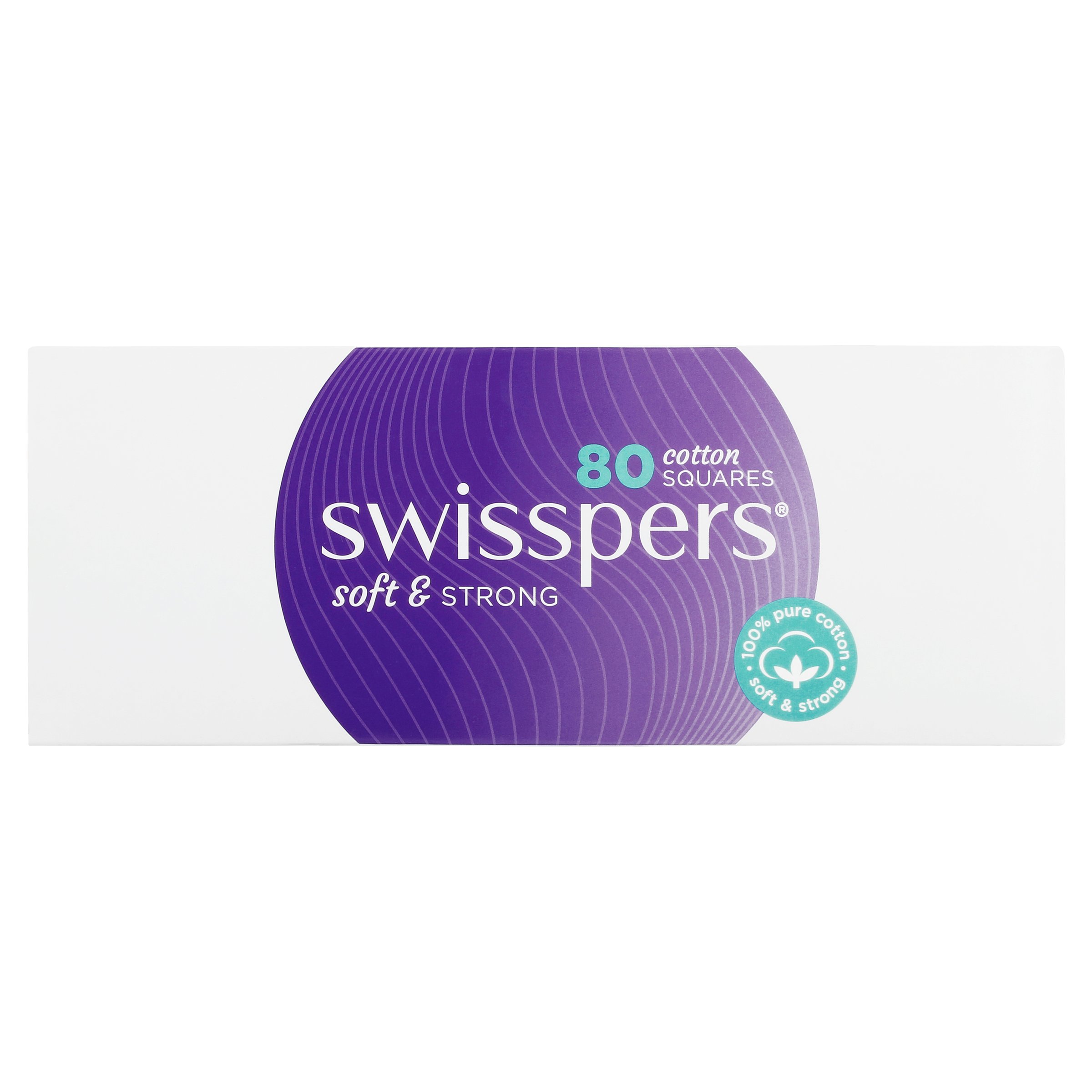 Swisspers Cotton Squares 80 pack - Image 3