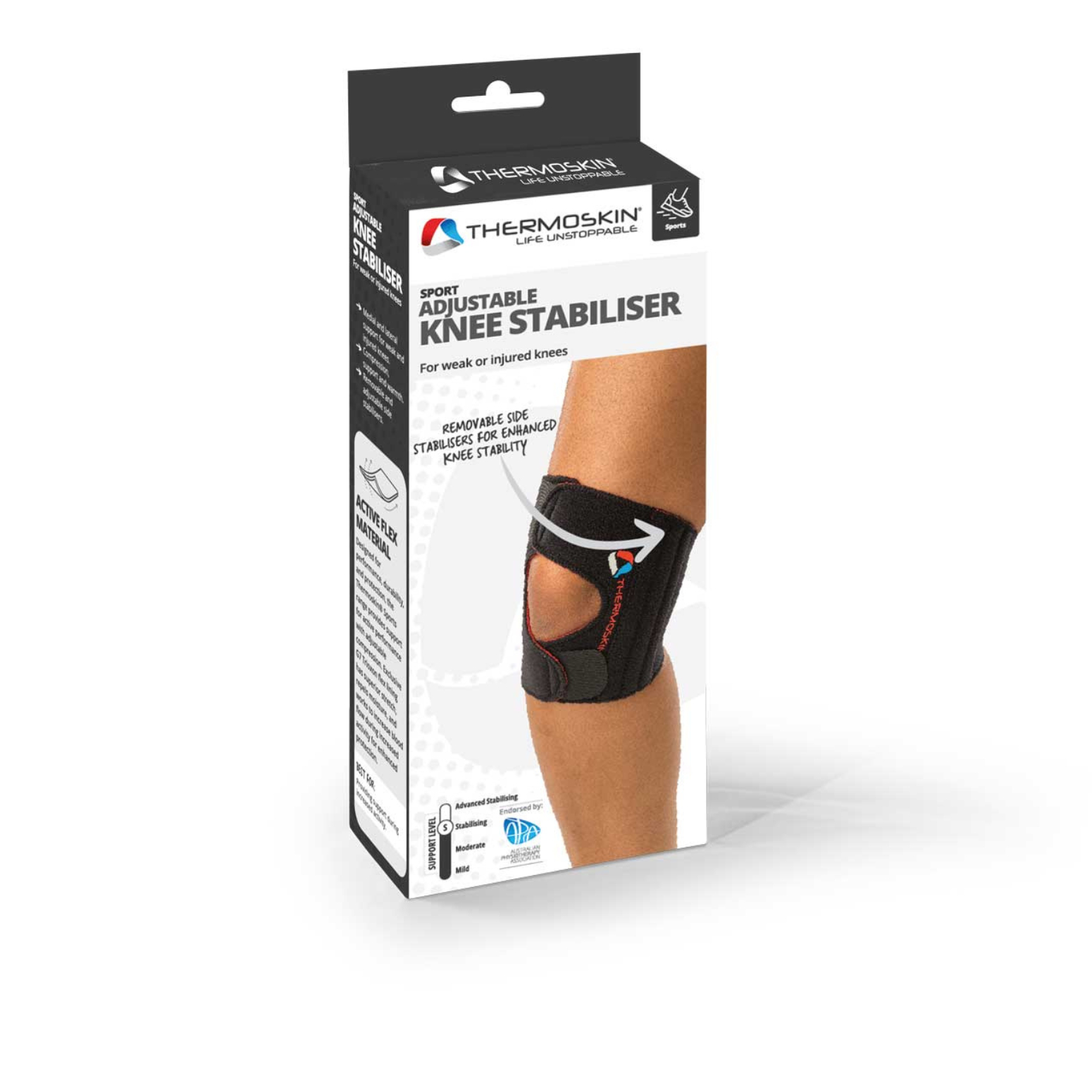 Thermoskin Sport Knee Stabiliser Adjustable S/M - Image 1
