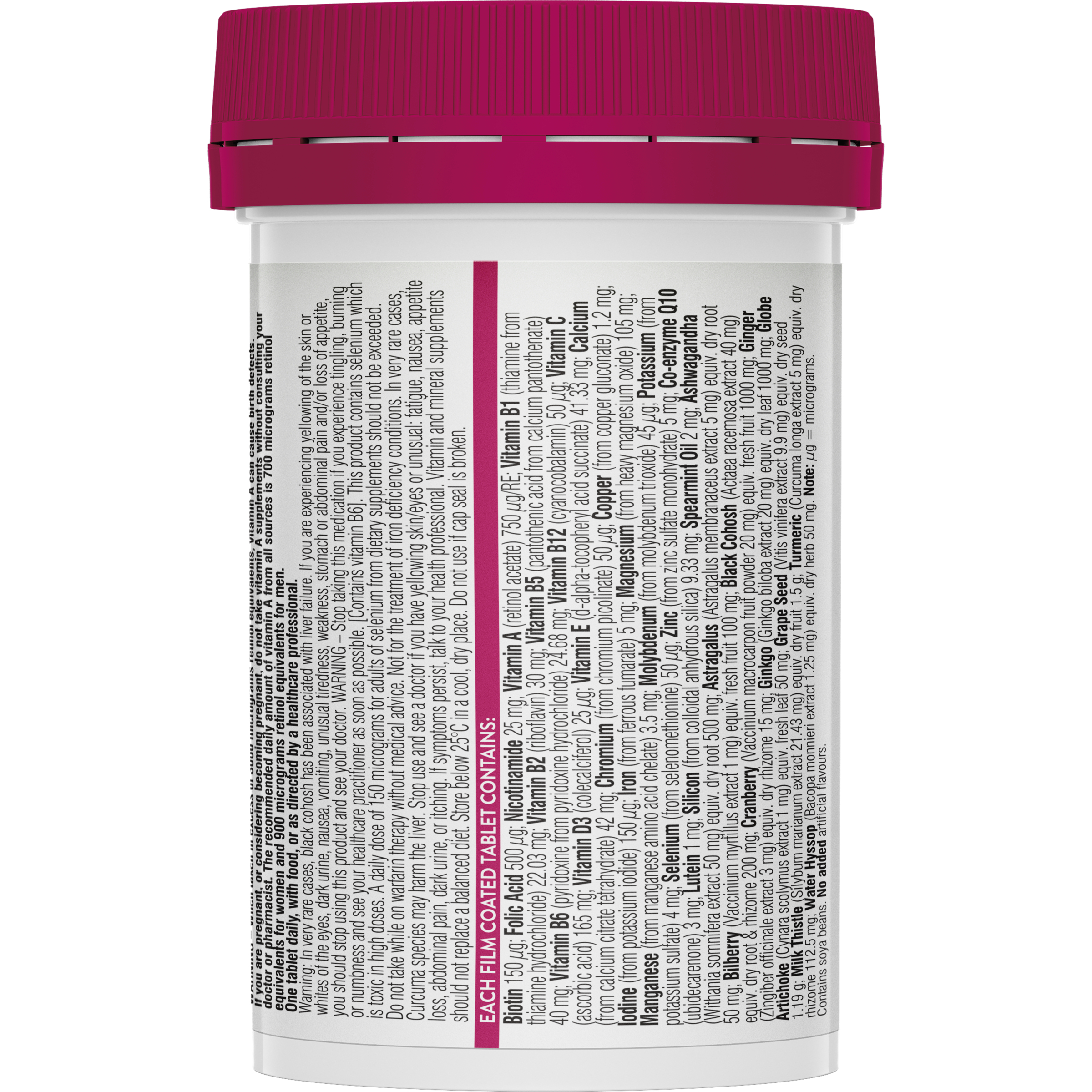Swisse Ultivite Women's 50 + Multivitamin 60 tablets - Image 2