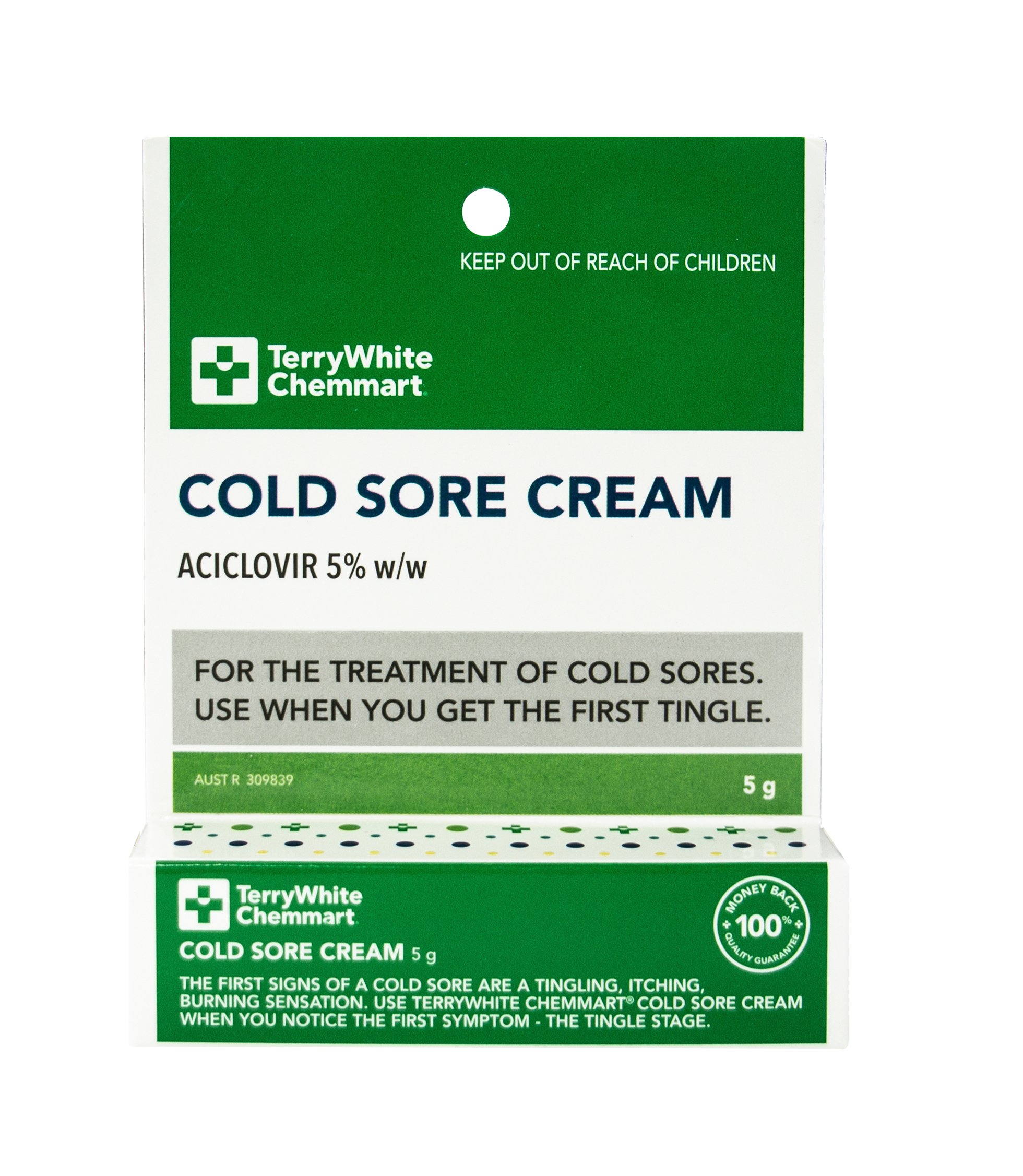 TerryWhite Chemmart Cold Sore Cream 5g - Image 1