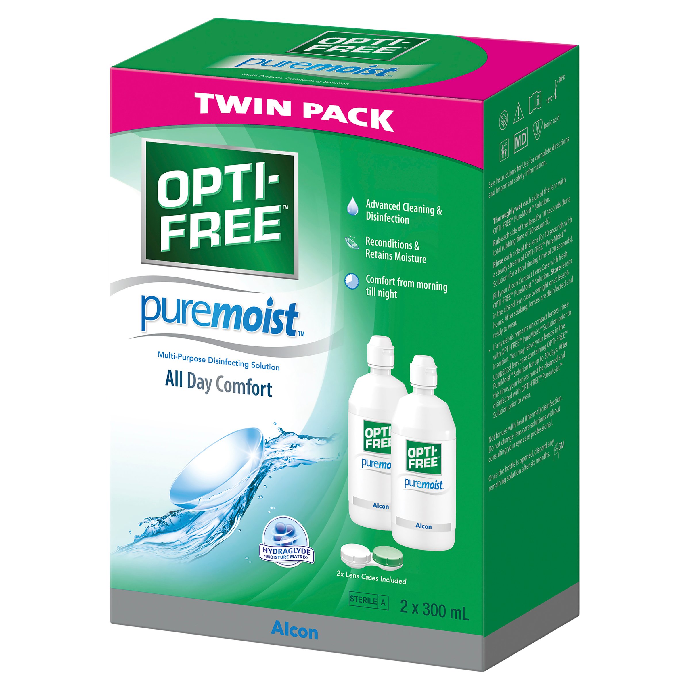 Opti-Free Pure Moist Twin 300ml - 2 pack - Image 5