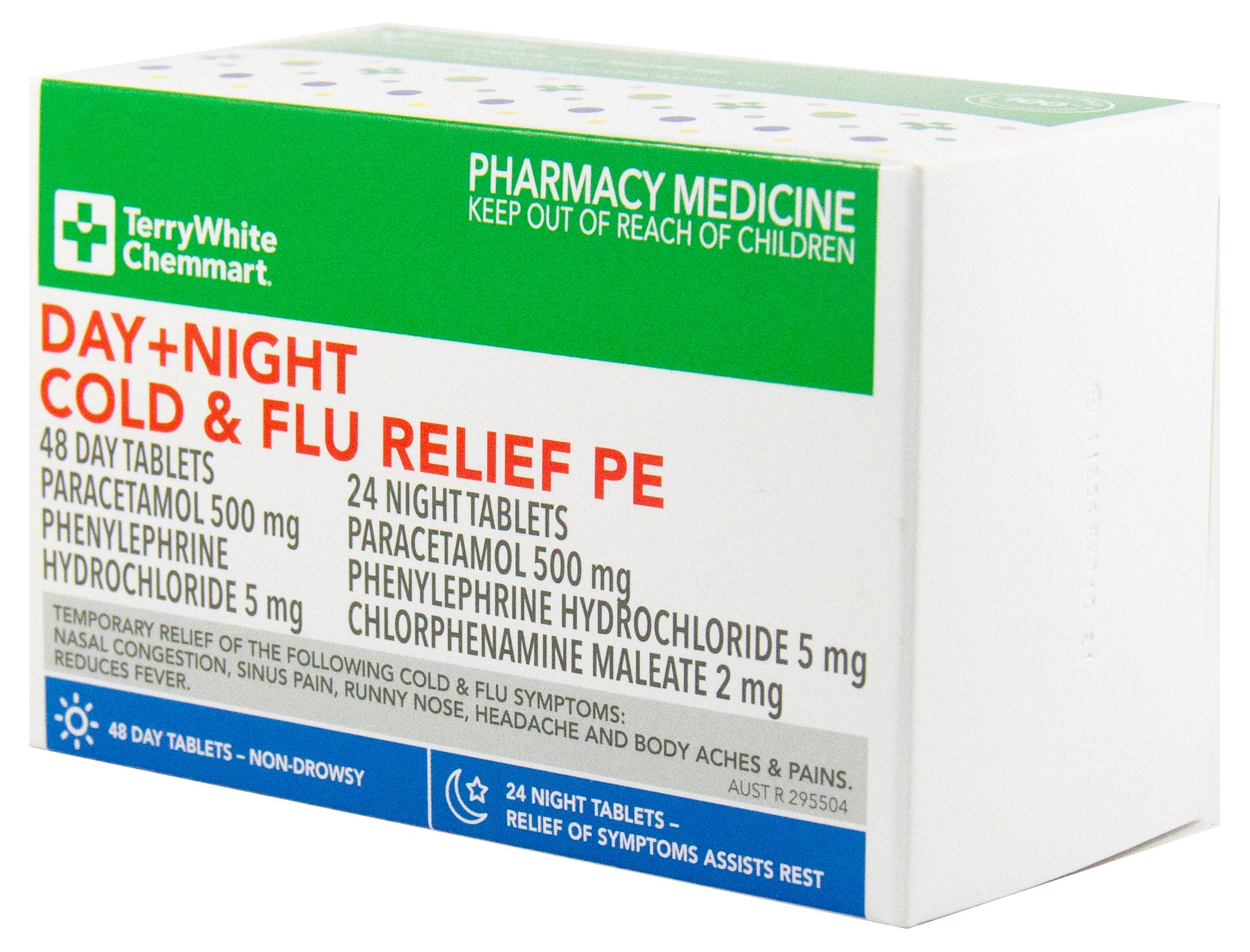 TerryWhite Chemmart Cold & Flu Relief Day & Night PE 72 tablets - Image 2