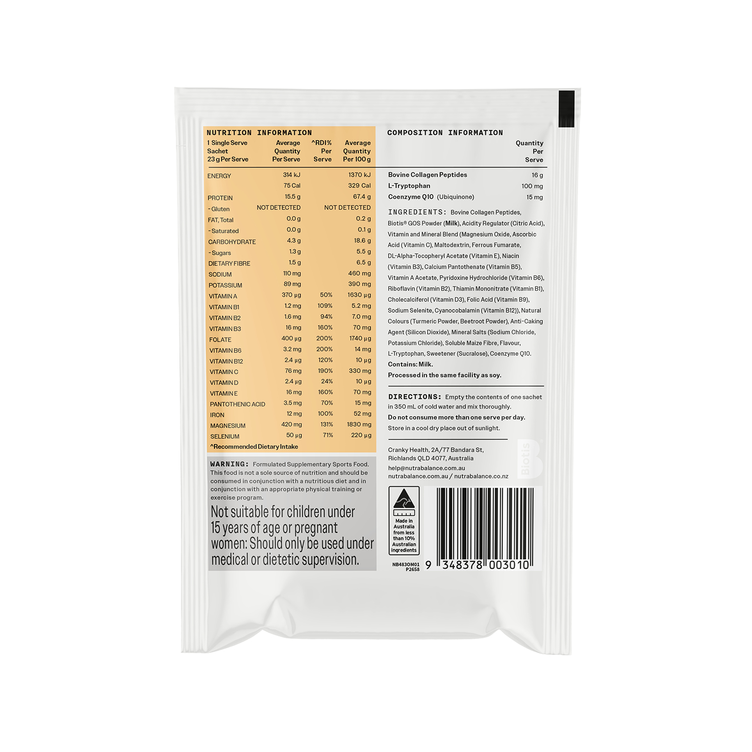 Nutrabalance Nutritional Protein Drink Tropical Orange 483g - 21 pack - Image 4
