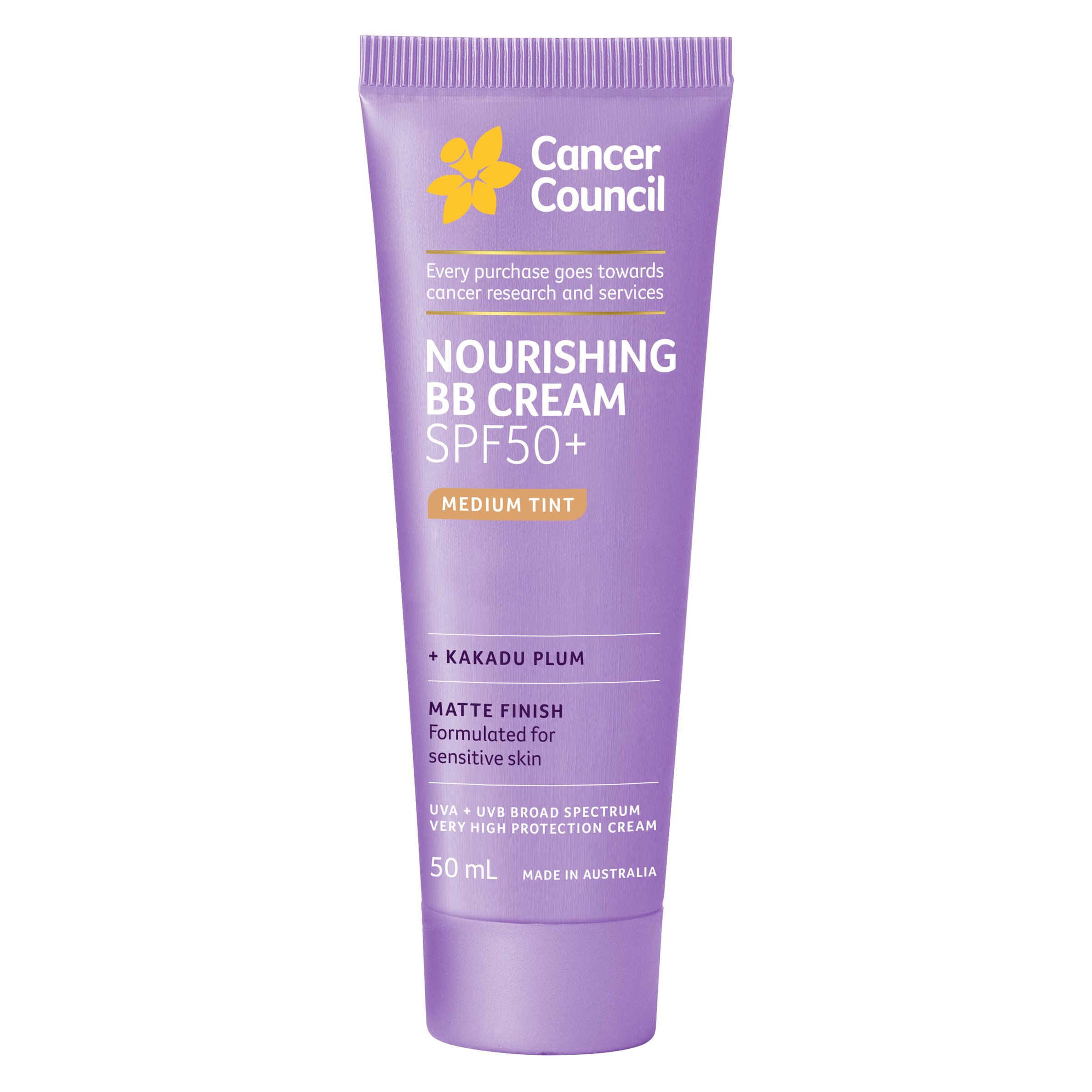 Cancer Council Face Day Wear BB Cream Medium SPF50+ - 50ml - Image 1
