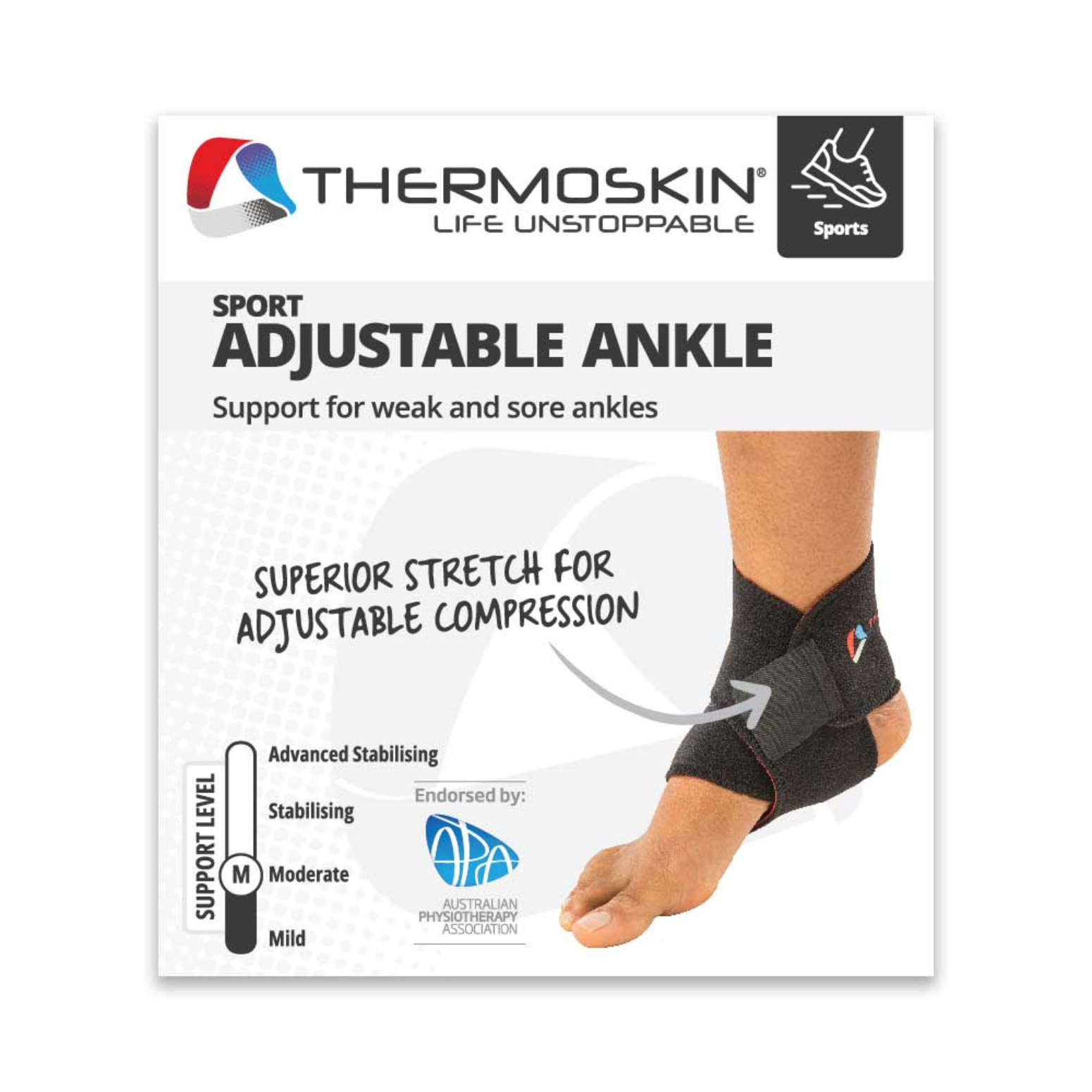 Thermoskin Sport Ankle Adjustable One Size - Image 2