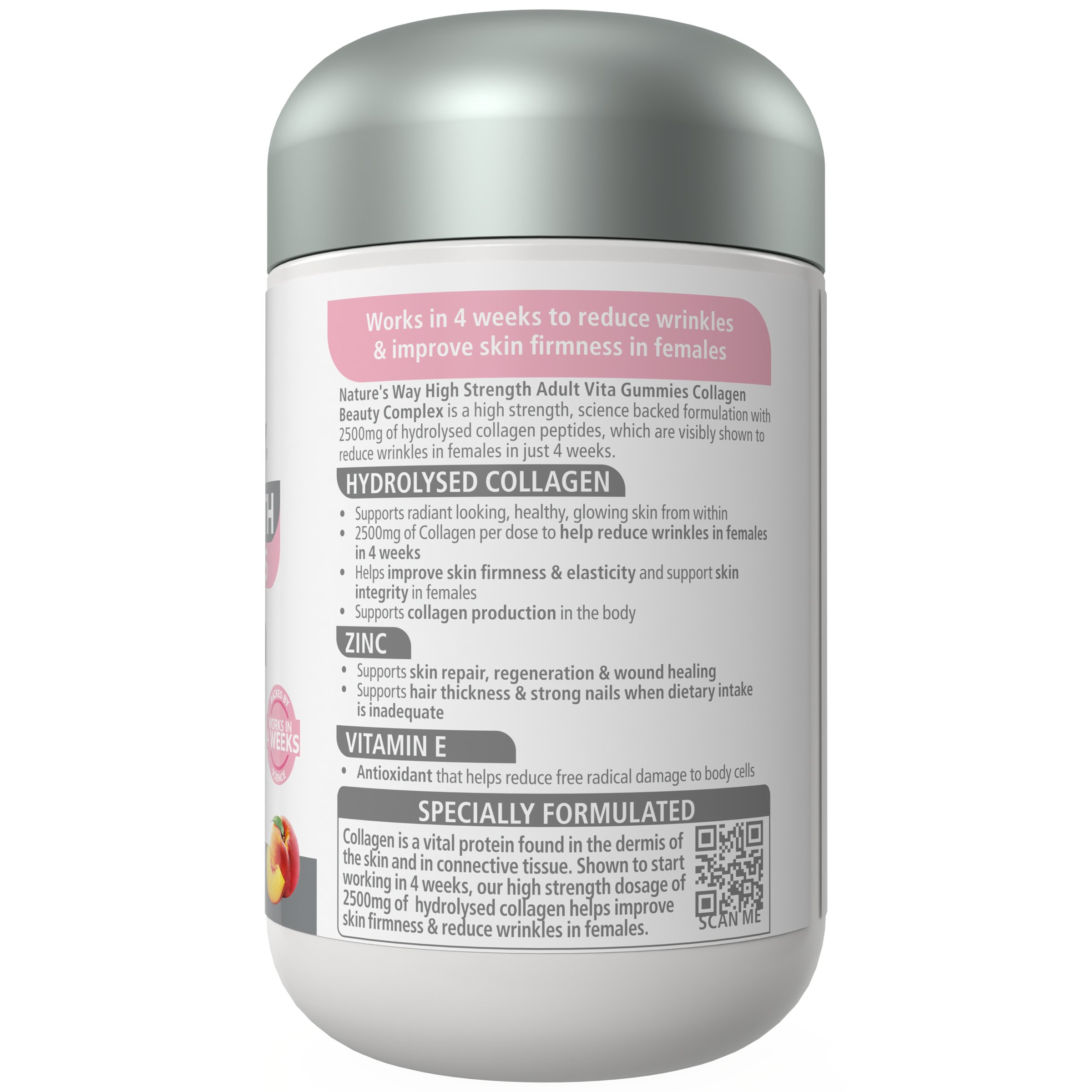 Nature's Way High Strength Adult Vita Gummies Collagen 50 pastilles - Image 2