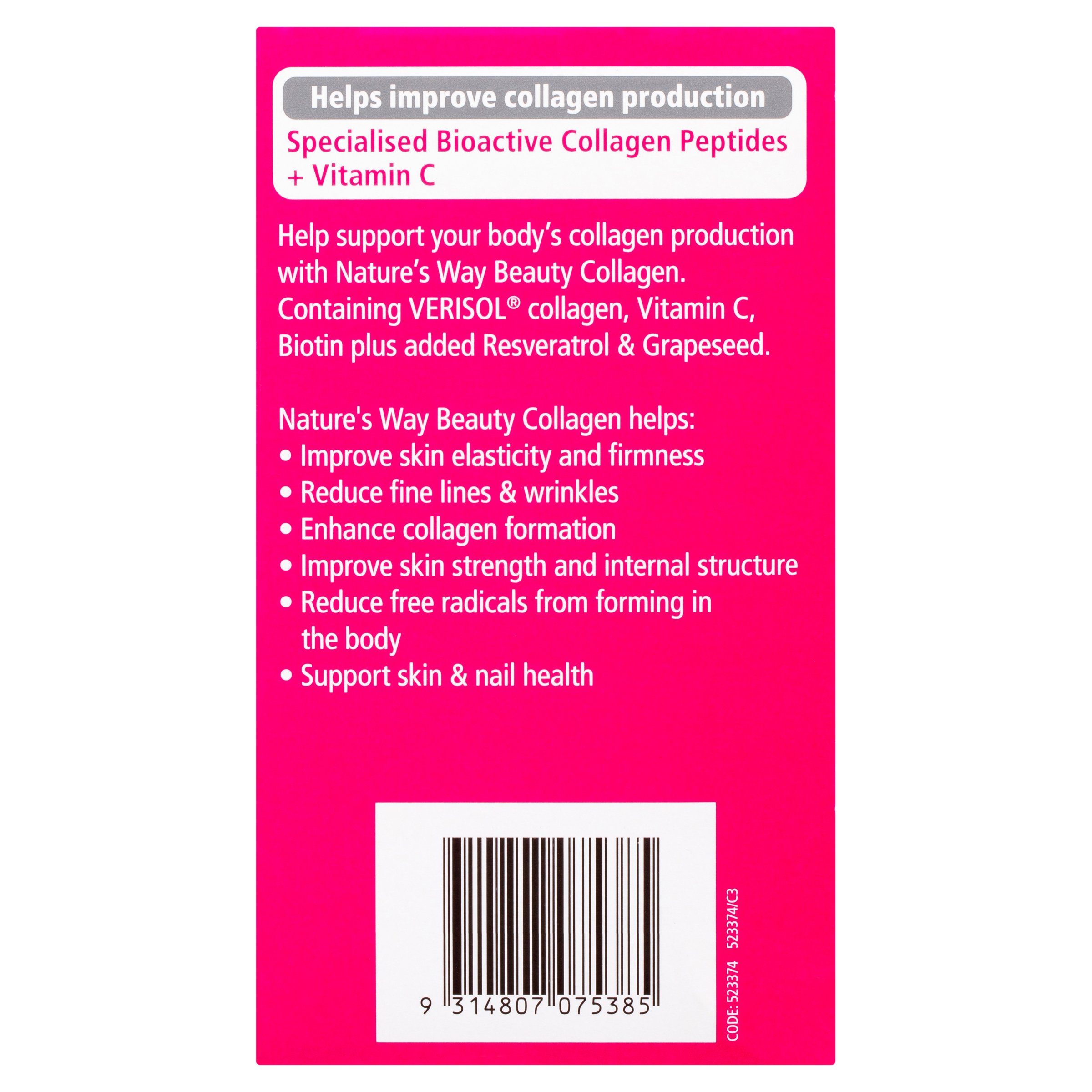 Nature's Way Beauty Collagen 120 tablets - Image 2