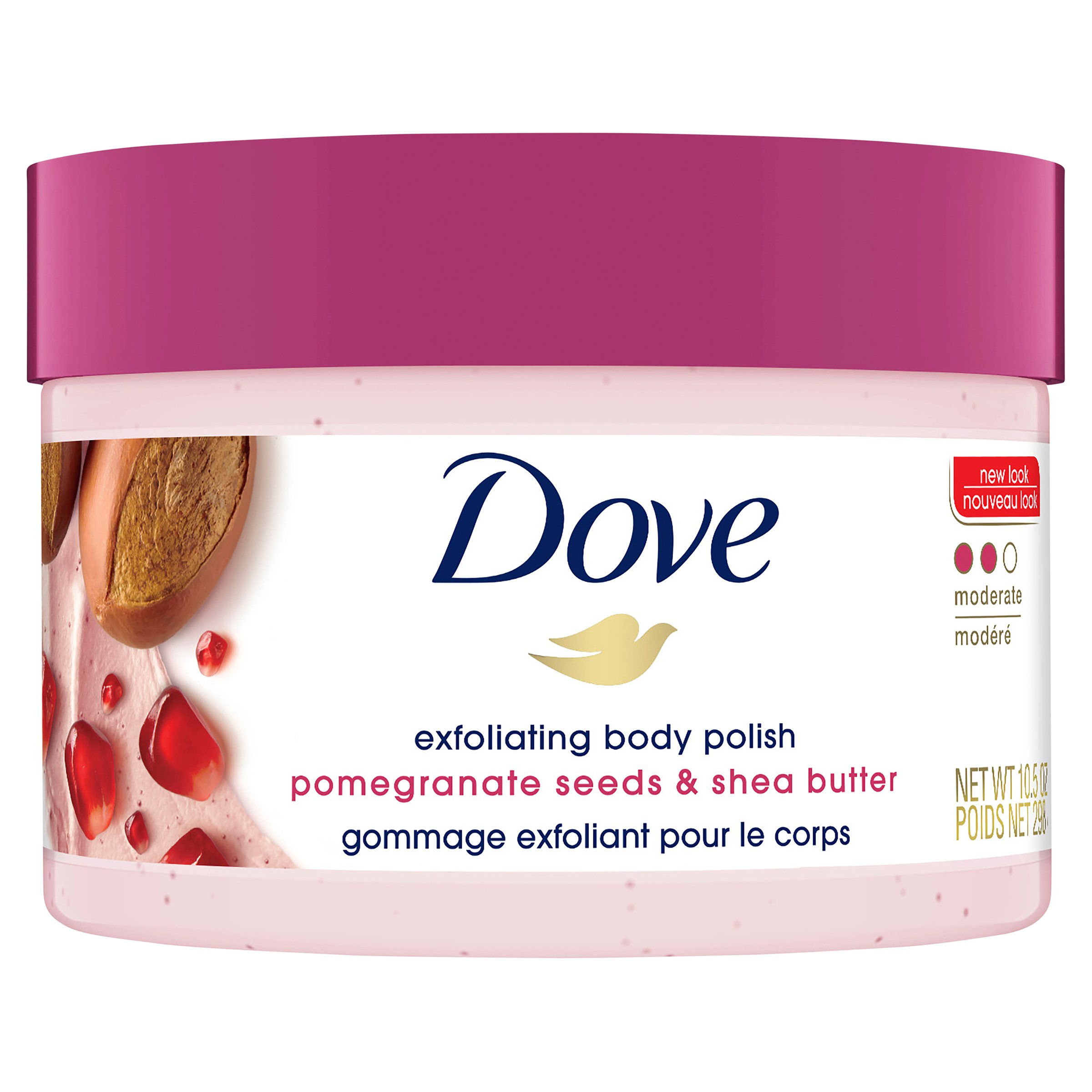 Dove Exfoliating Body Polish Pomegranate And Shea Butter 298g - Image 1