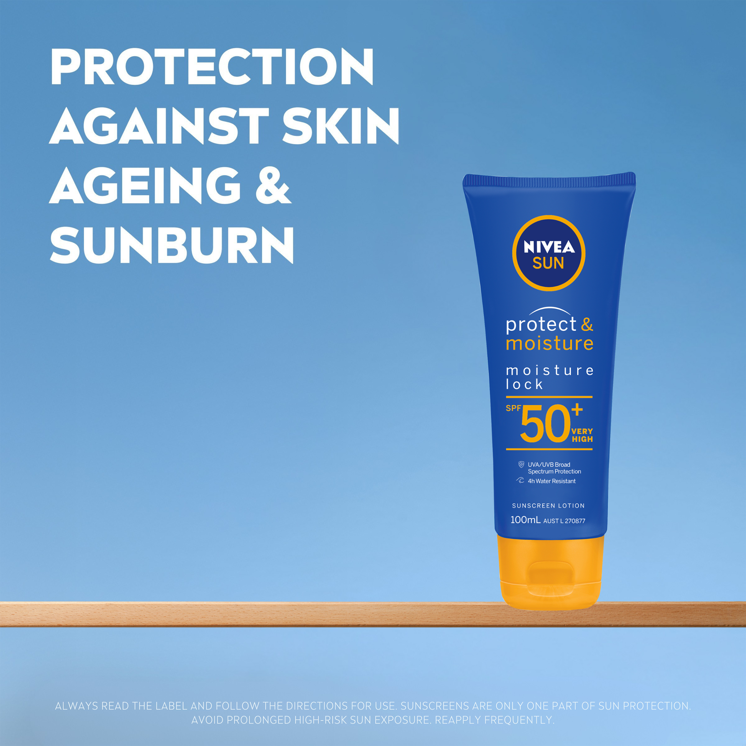 Nivea Sun Protect & Moisture Lotion SPF50+ - 100ml - Image 7