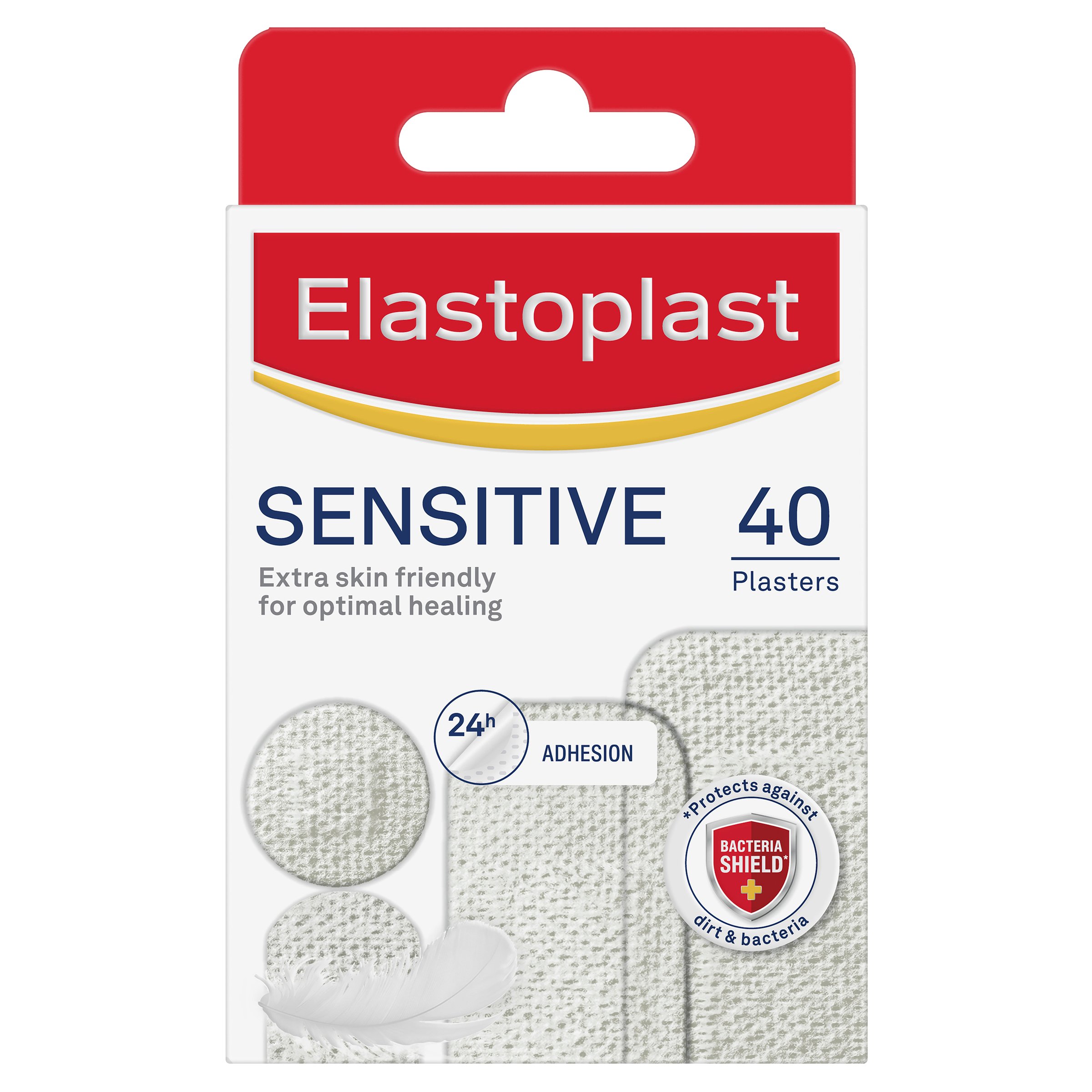 Elastoplast Sensitive Strips Assorted Shapes 40 pack - Image 1