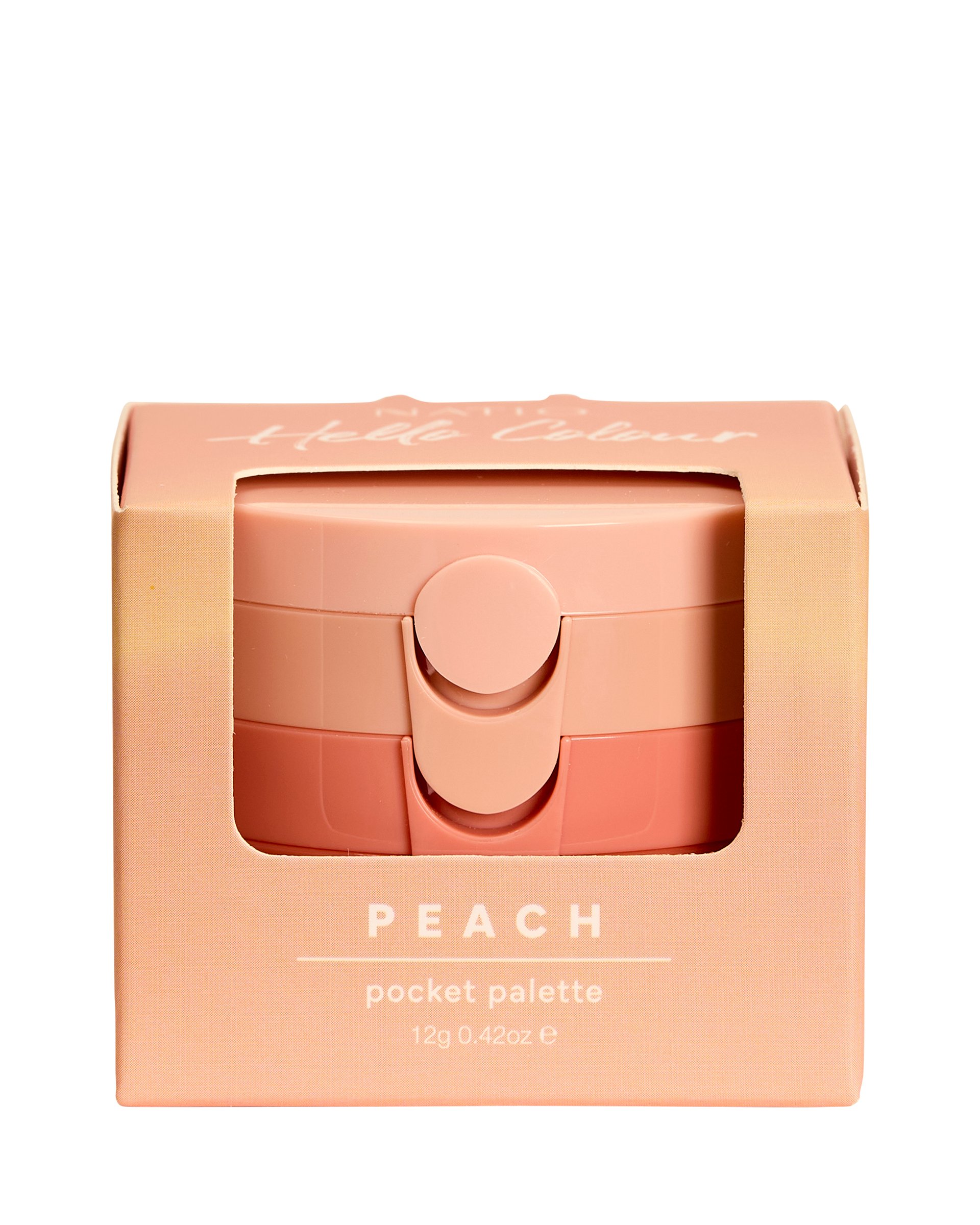Natio Hello Colour Pocket Palette - Peach 12g - Image 3