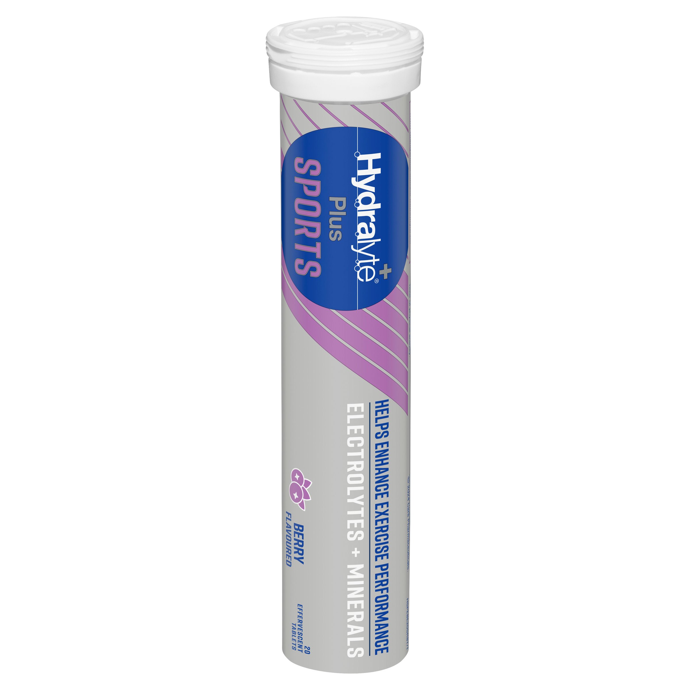 Hydralyte Plus Sports Effervescent Berry 20 tablets - Image 9