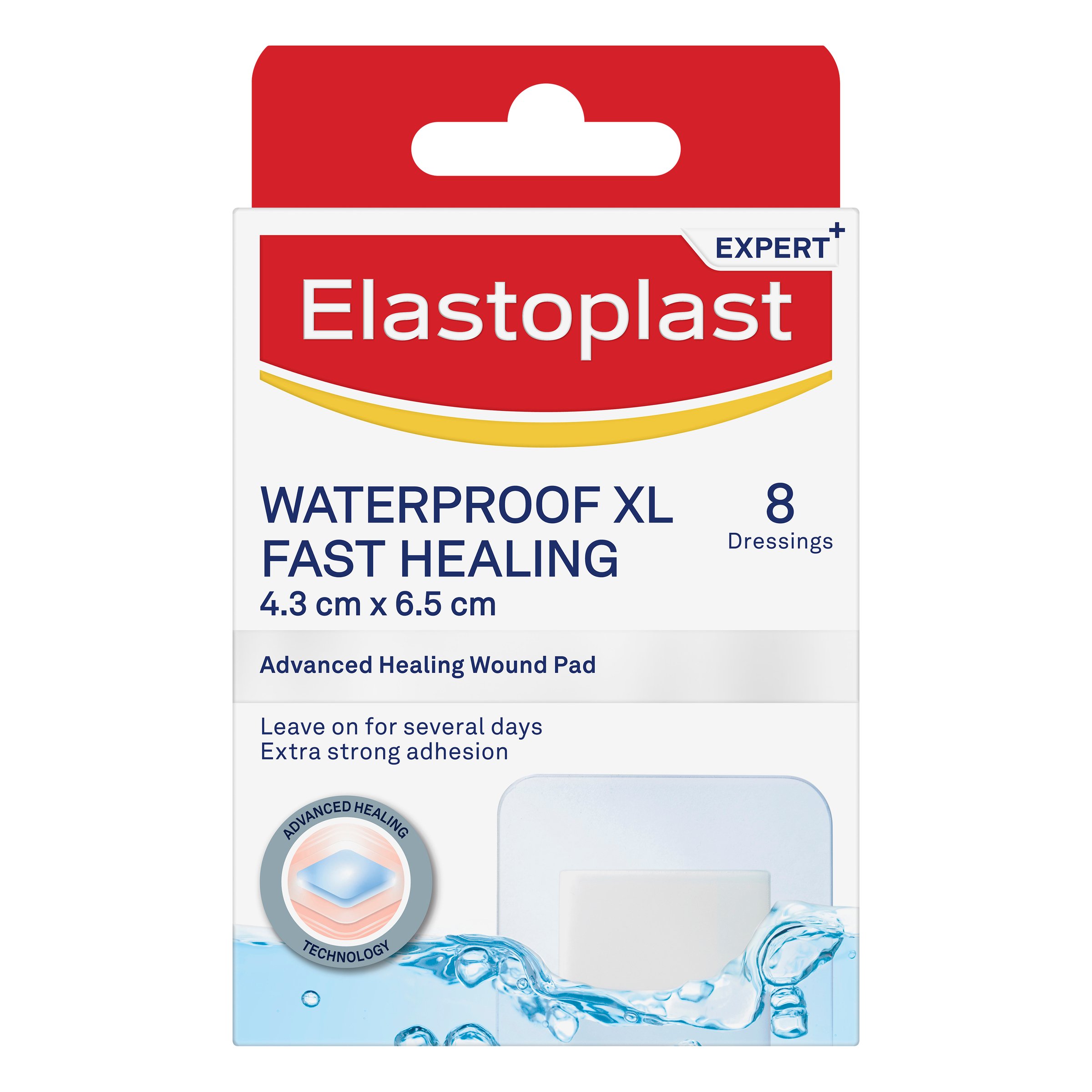 Elastoplast Waterproof Fastheal Dress XL 8 pack - Image 1