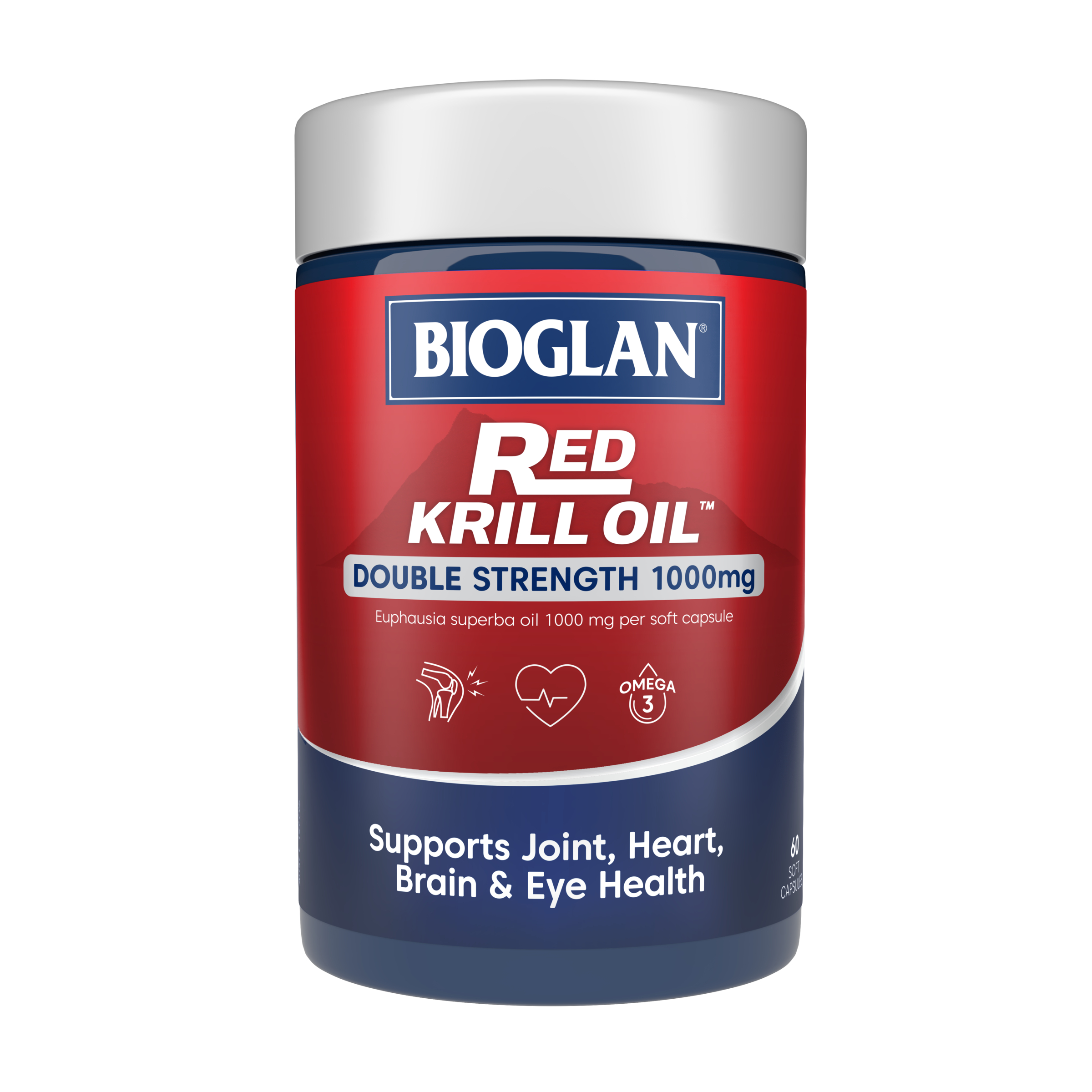 Bioglan Red Krill Oil Double Strength 1000mg - 60 capsules - Image 1