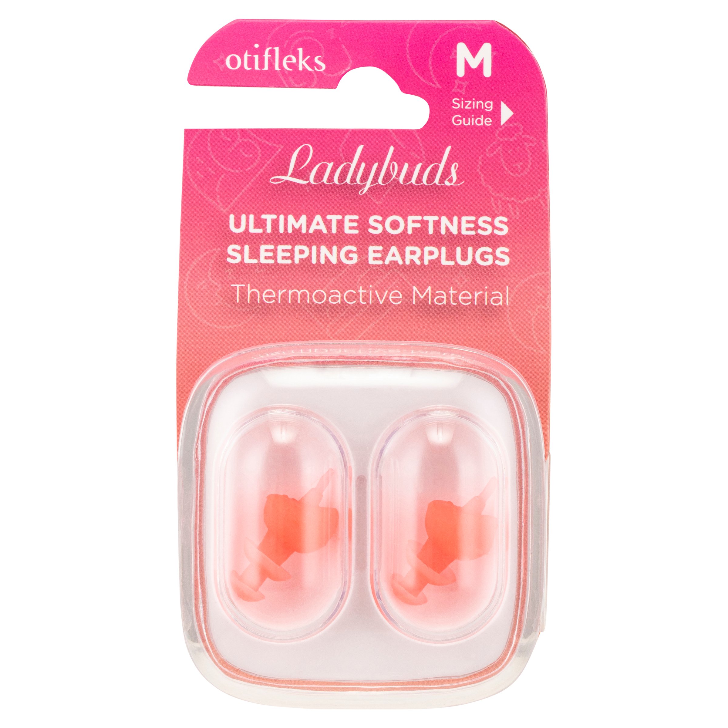 Otifleks Ladybuds Womens Earplugs Medium 1 pair - Image 1