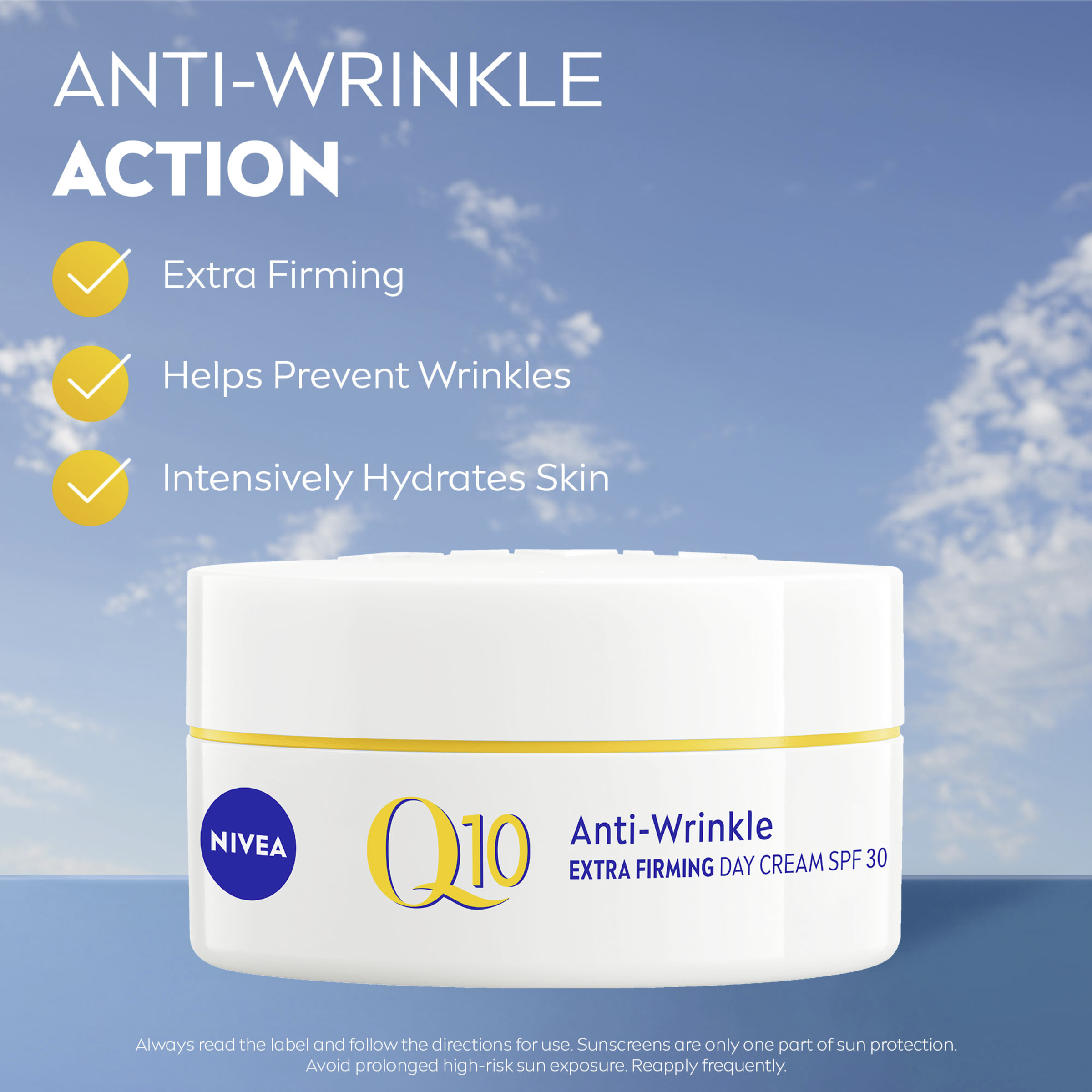Nivea Q10 Anti-Wrinkle Extra Firming Day Cream SPF30 - 50ml - Image 10