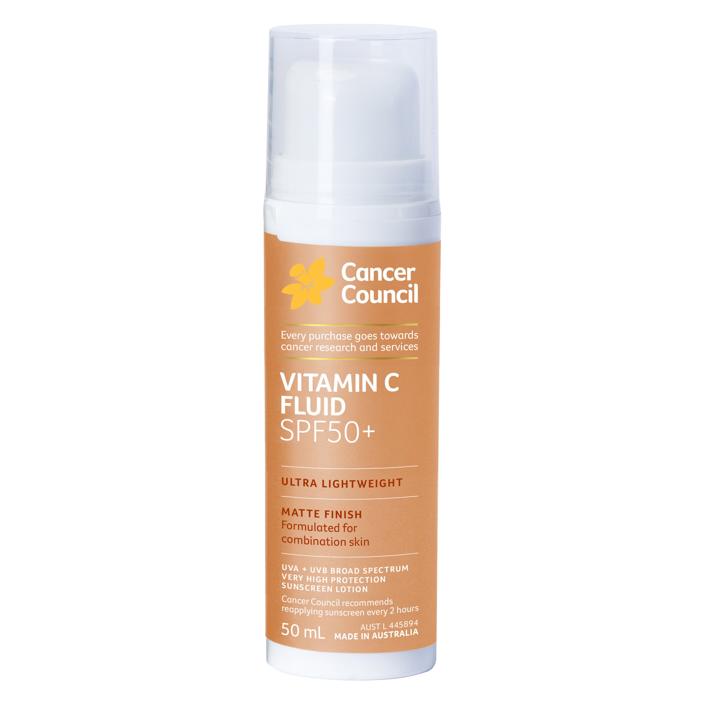 Cancer Council Vitamin C Fluid SPF50+ 50ml - Image 1